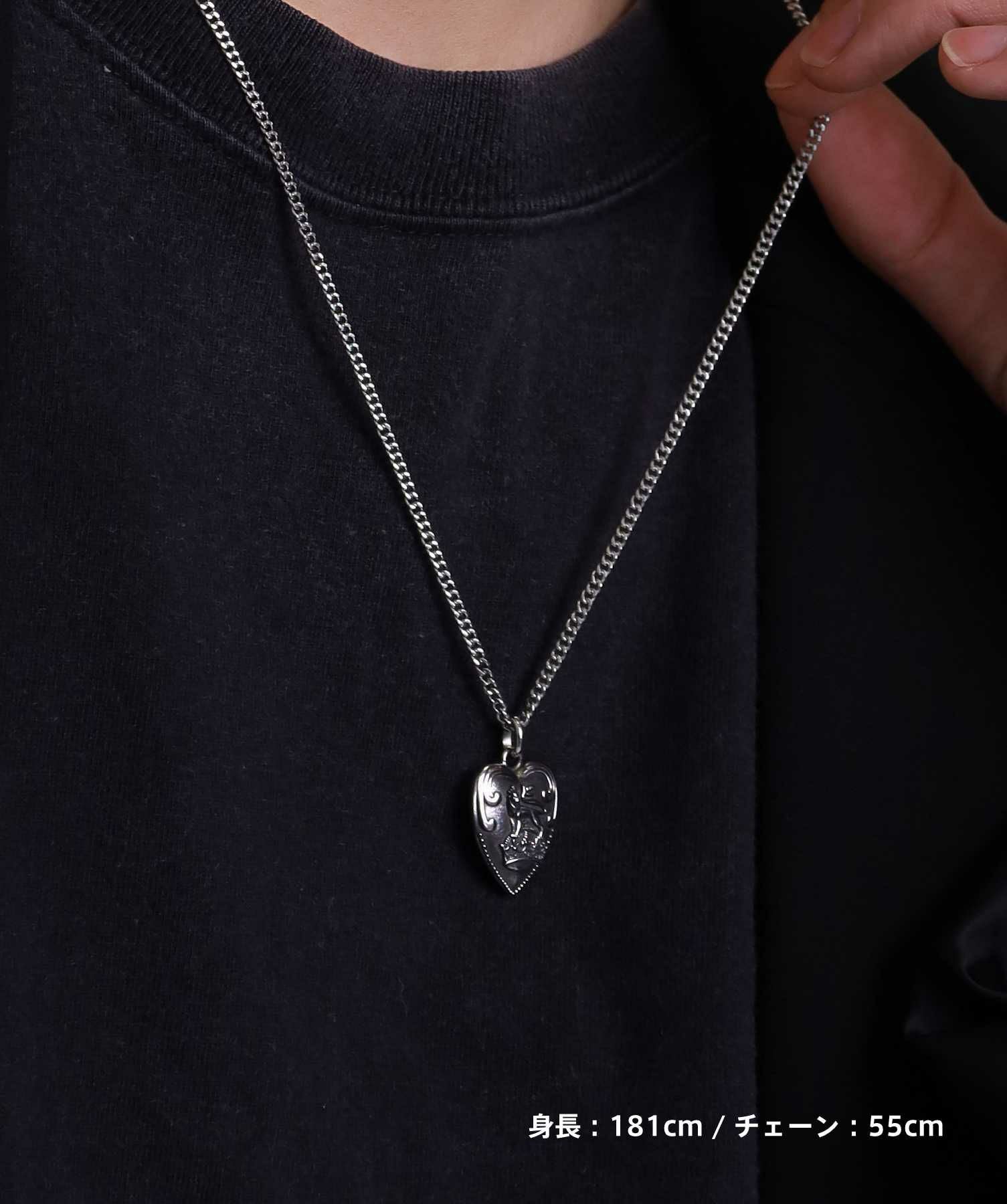 限定展開】“LH-1”パフィーハートネックレス/サージカルステンレス