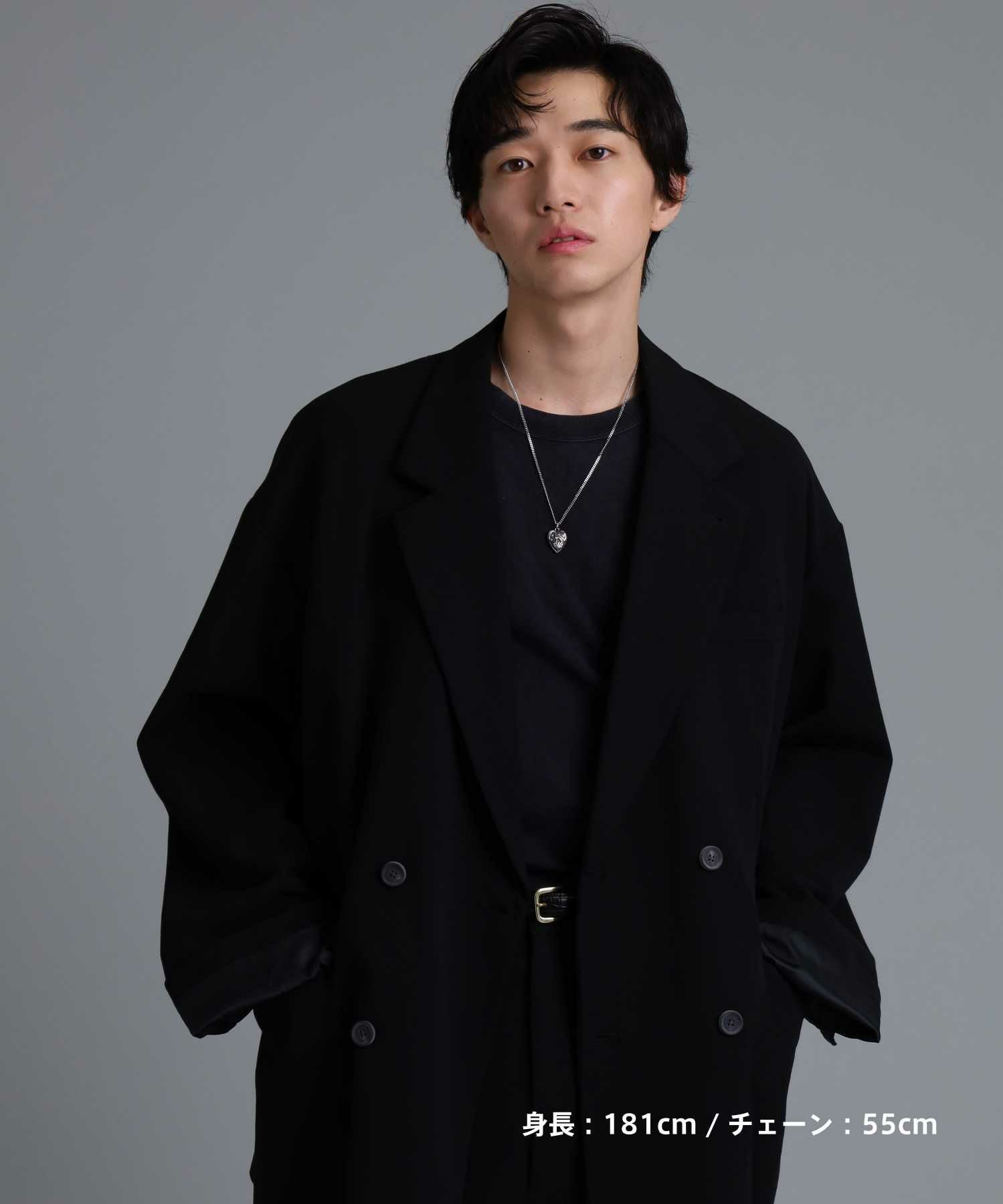 【限定展開】“LH-1”パフィーハートネックレス/サージカルステンレス（金属アレルギー対応）