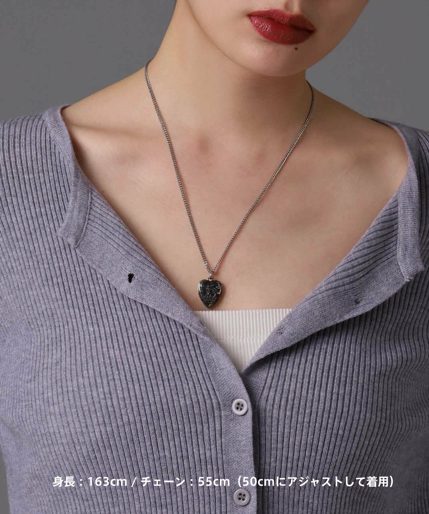 限定展開】“LH-1”パフィーハートネックレス/サージカルステンレス