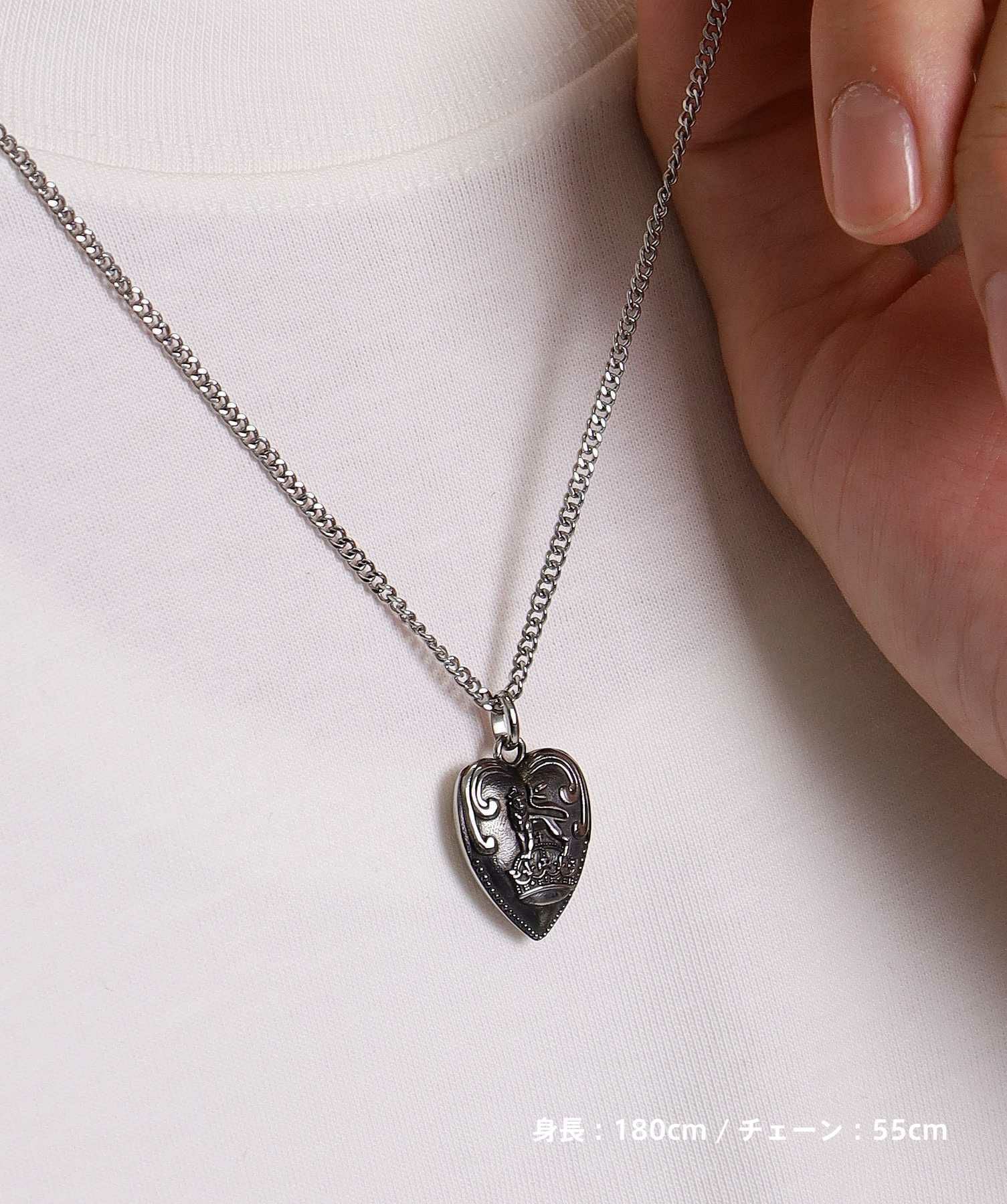 限定展開】“LH-1”パフィーハートネックレス/サージカルステンレス