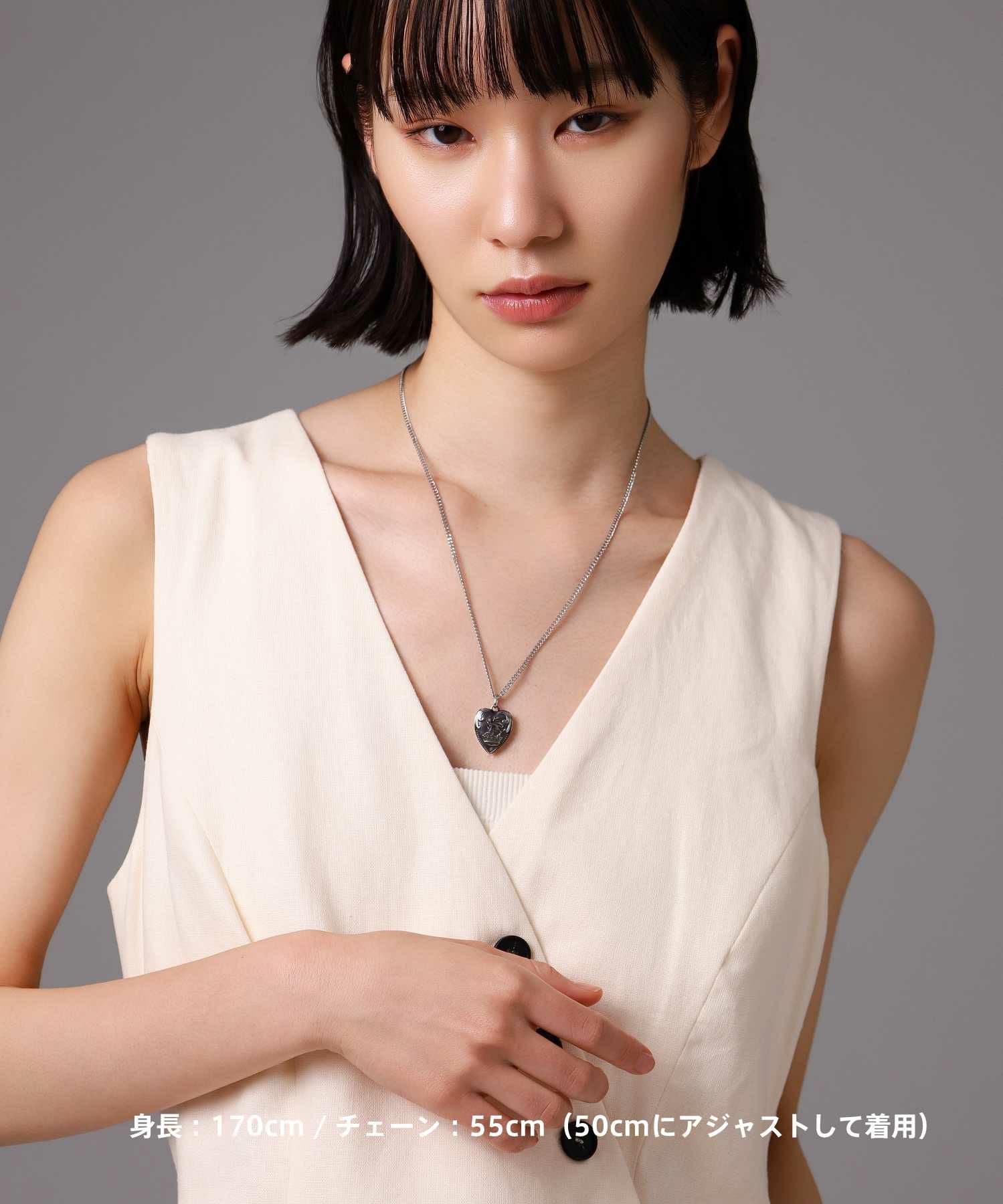 限定展開】“LH-1”パフィーハートネックレス/サージカルステンレス