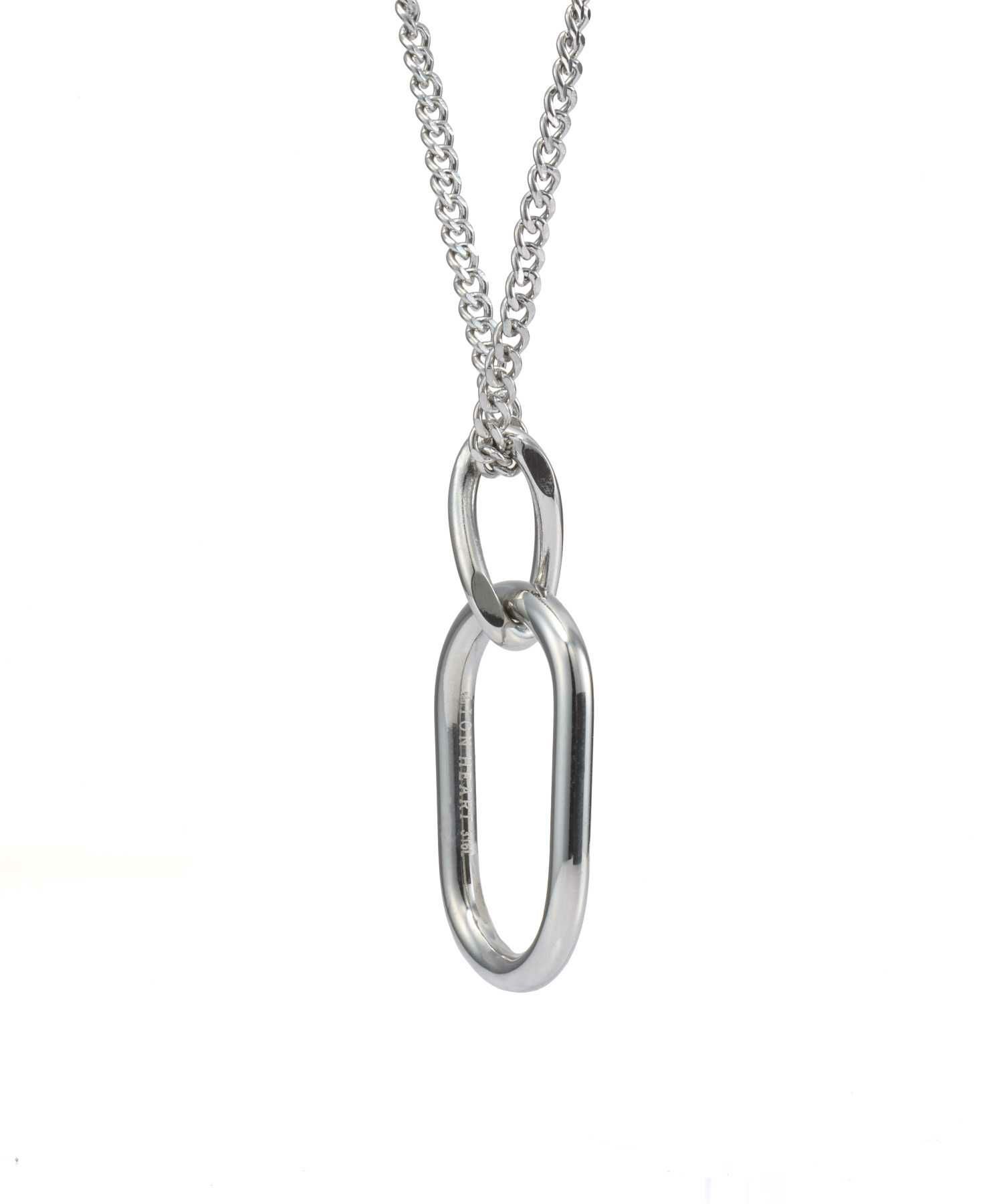 【限定展開】“LH-1”オーバルラインネックレス/サージカルステンレス（金属アレルギー対応）