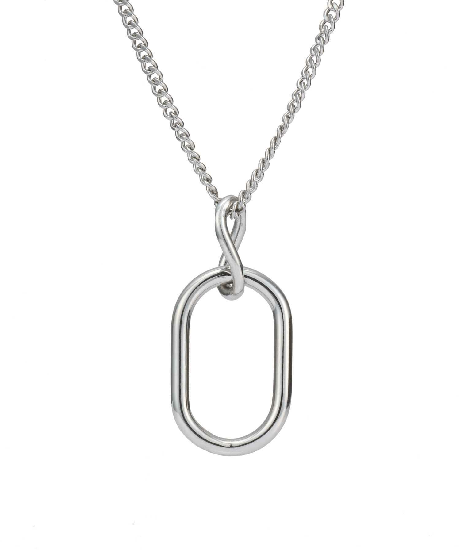 【限定展開】“LH-1”オーバルラインネックレス/サージカルステンレス（金属アレルギー対応）