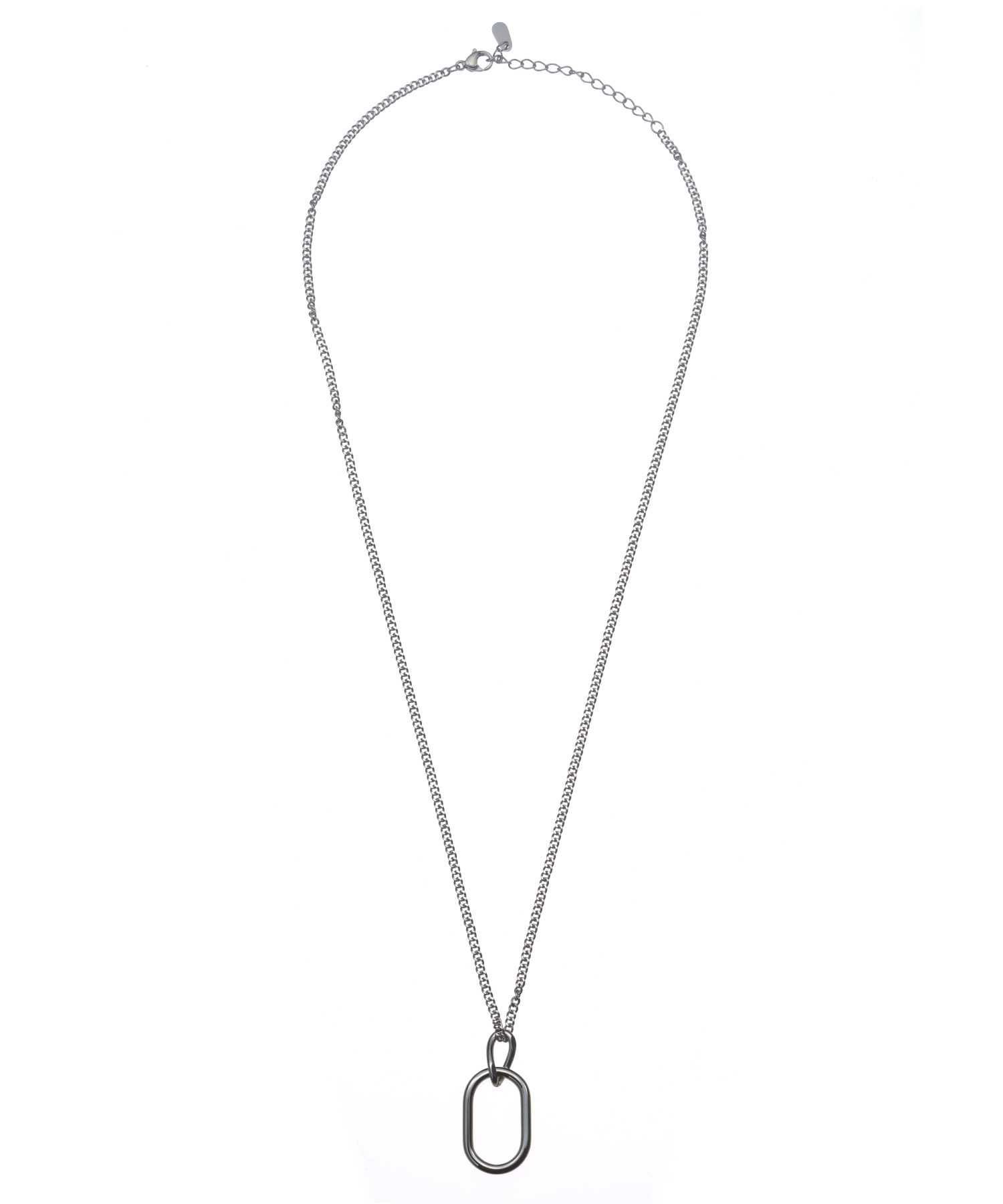 【限定展開】“LH-1”オーバルラインネックレス/サージカルステンレス（金属アレルギー対応）