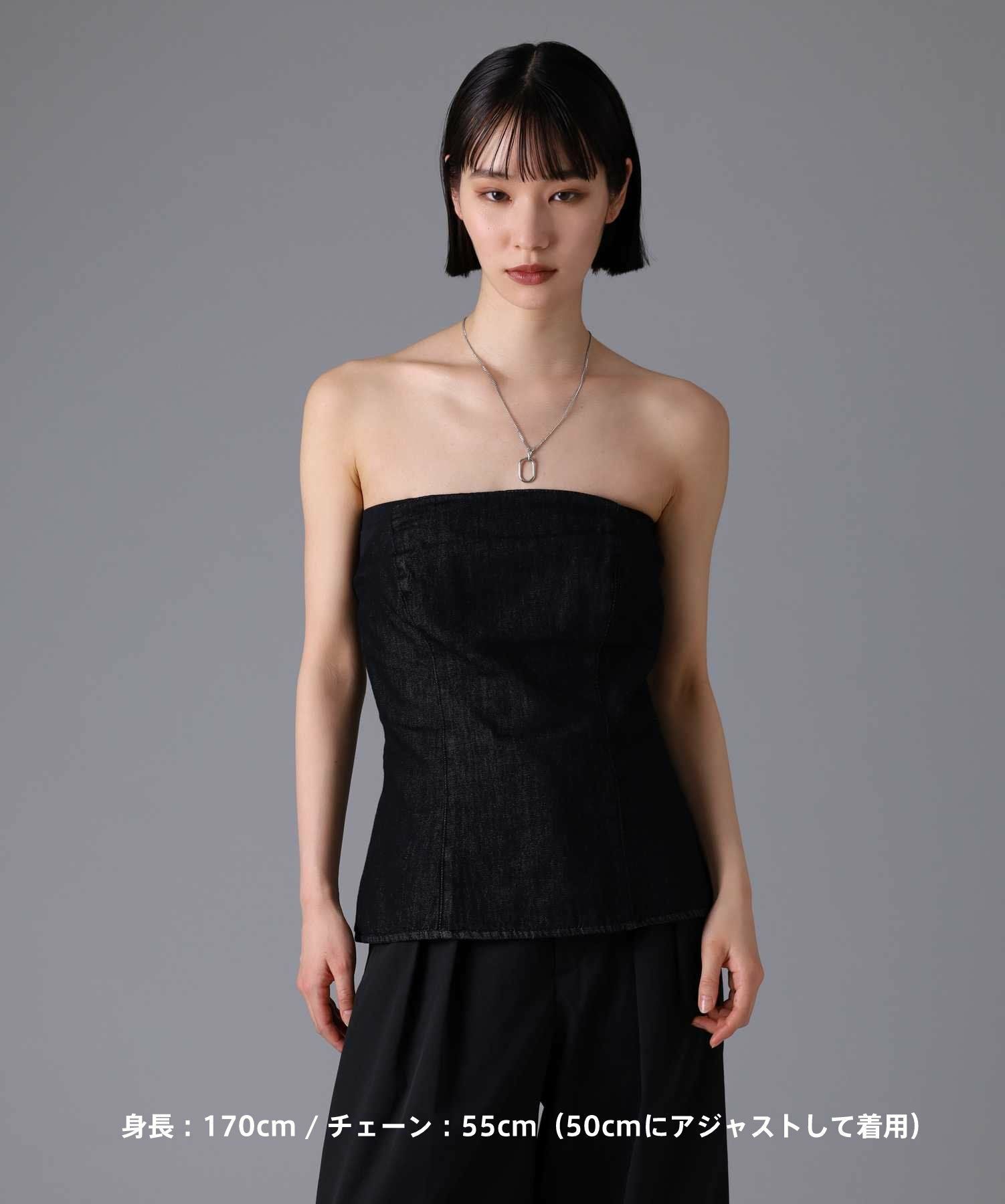 【限定展開】“LH-1”オーバルラインネックレス/サージカルステンレス（金属アレルギー対応）