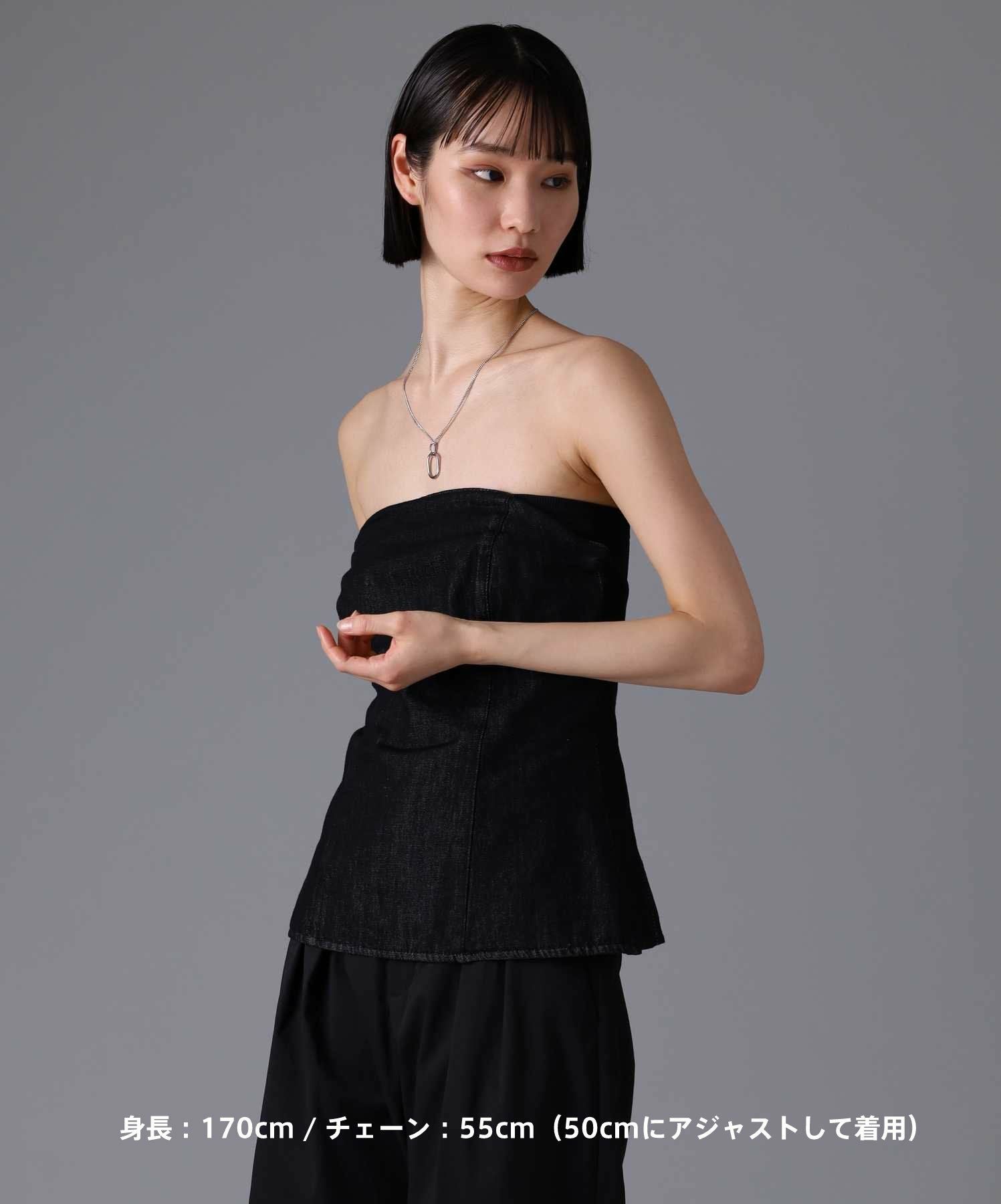 【限定展開】“LH-1”オーバルラインネックレス/サージカルステンレス（金属アレルギー対応）