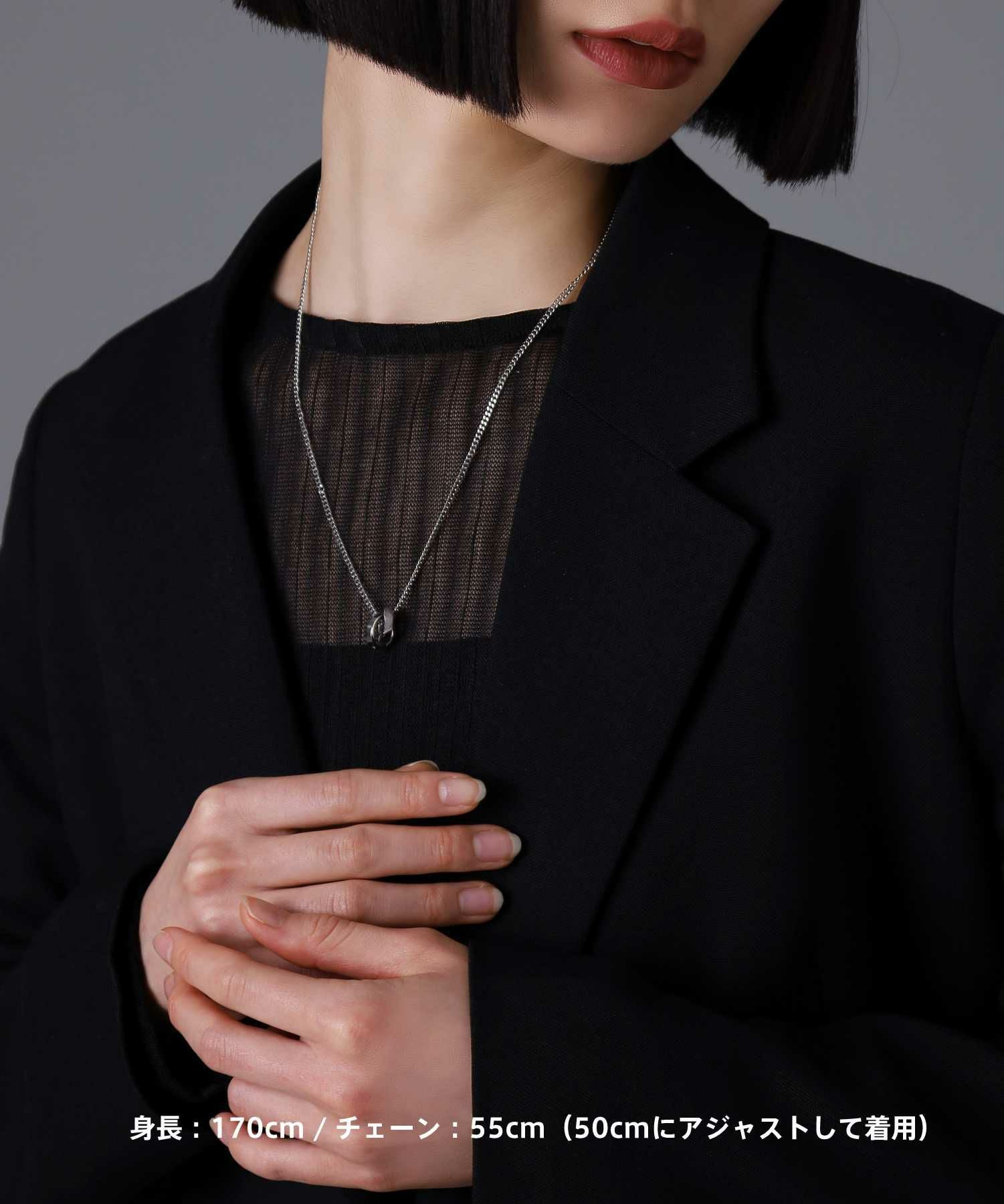 ONLINE STORE 限定】“SAND”ダブルリングネックレス（ダイヤモンドplus