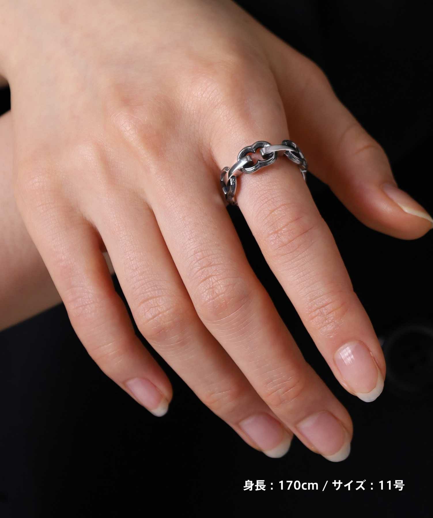 【限定展開】“HAWAIIAN”アンカーチェーンリング/サージカルステンレス（金属アレルギー対応）