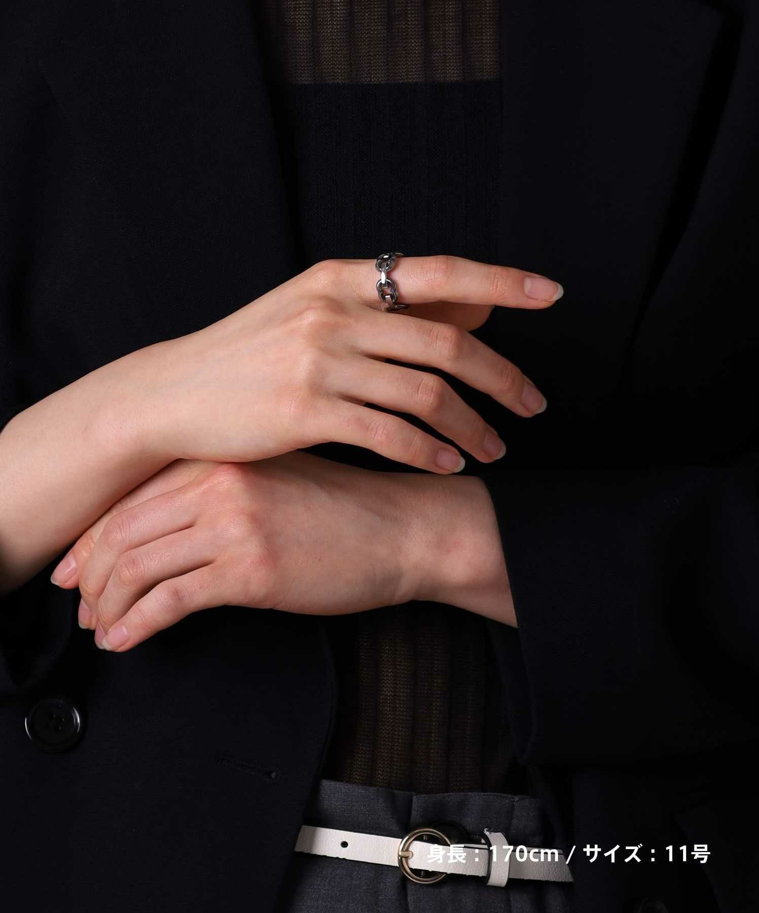 【限定展開】“HAWAIIAN”アンカーチェーンリング/サージカルステンレス（金属アレルギー対応）