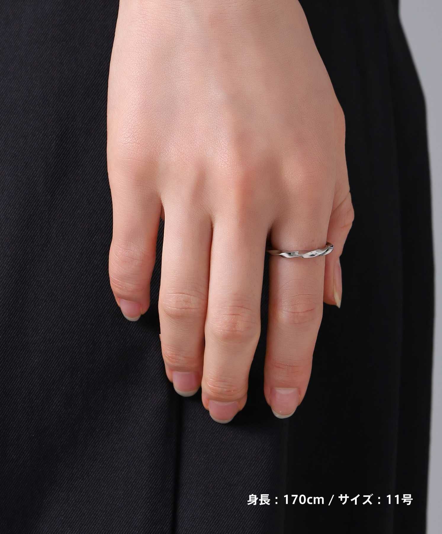 【限定展開】“LH-1”スキニーリング（ツイスト）/サージカルステンレス（金属アレルギー対応）