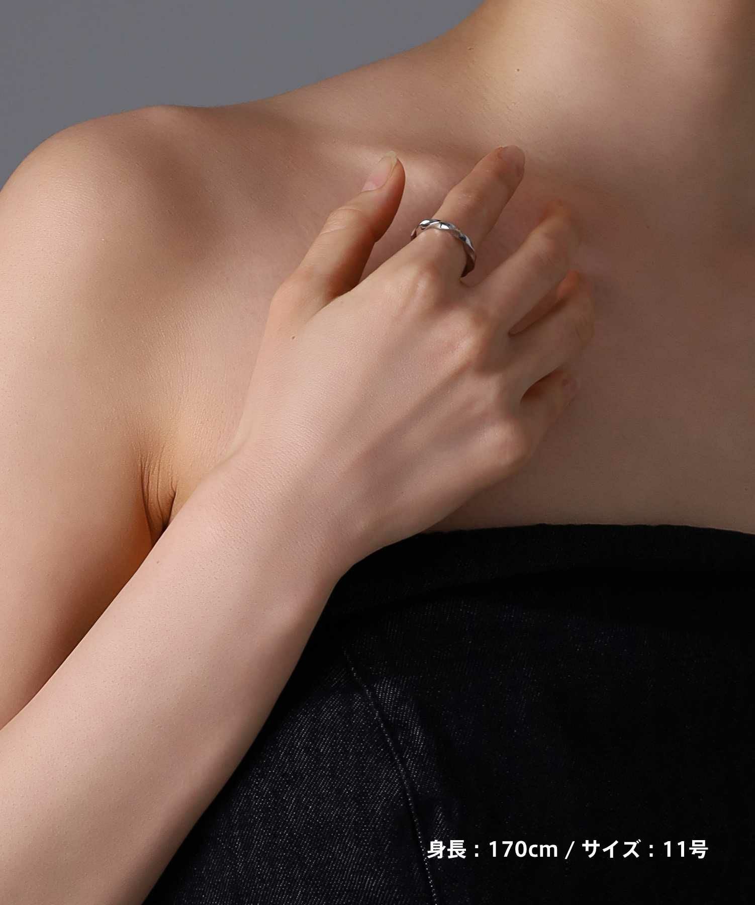 【限定展開】“LH-1”スキニーリング（ツイスト）/サージカルステンレス（金属アレルギー対応）