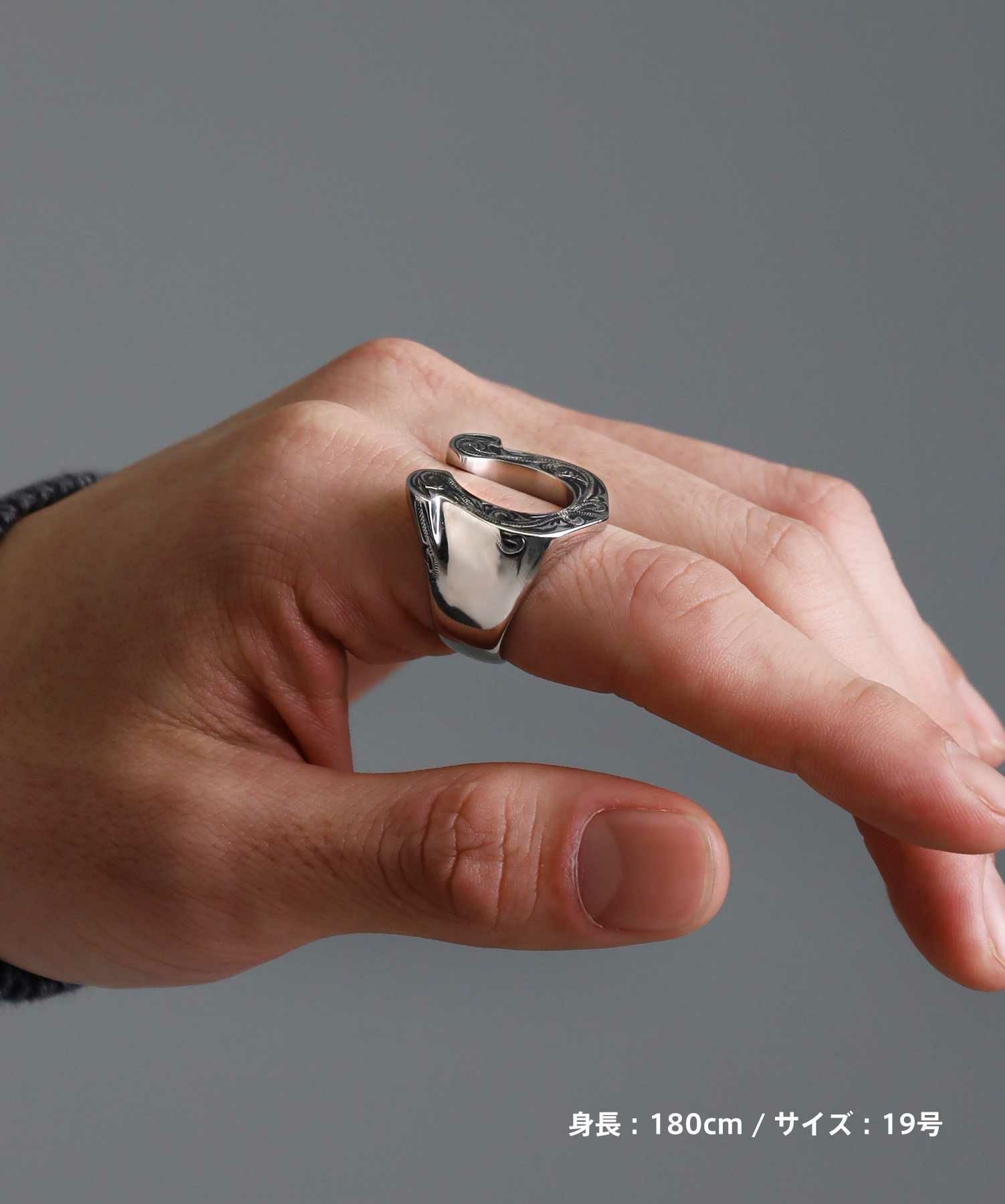 【限定展開】“HAWAIIAN”ホースシューリング/サージカルステンレス（金属アレルギー対応）