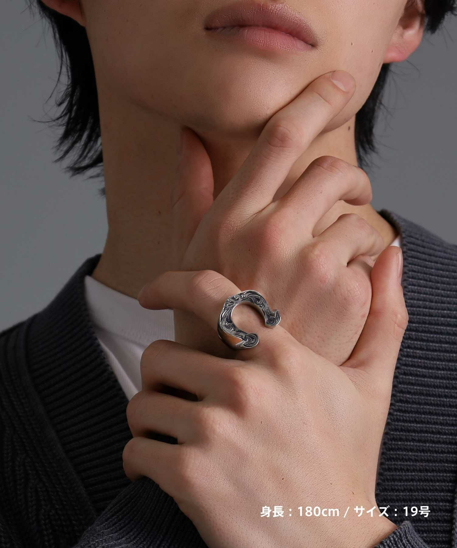 【限定展開】“HAWAIIAN”ホースシューリング/サージカルステンレス（金属アレルギー対応）