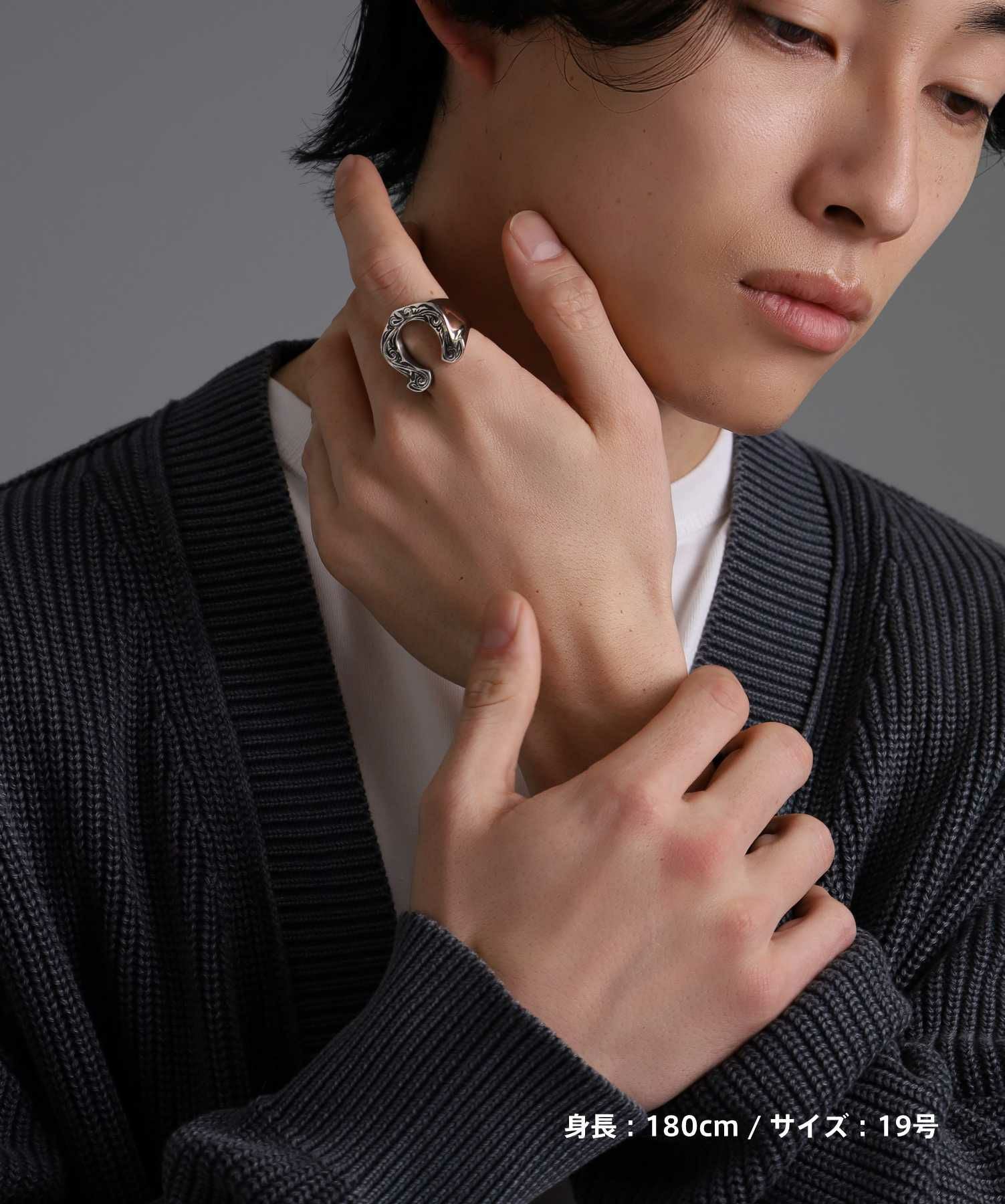 【限定展開】“HAWAIIAN”ホースシューリング/サージカルステンレス（金属アレルギー対応）