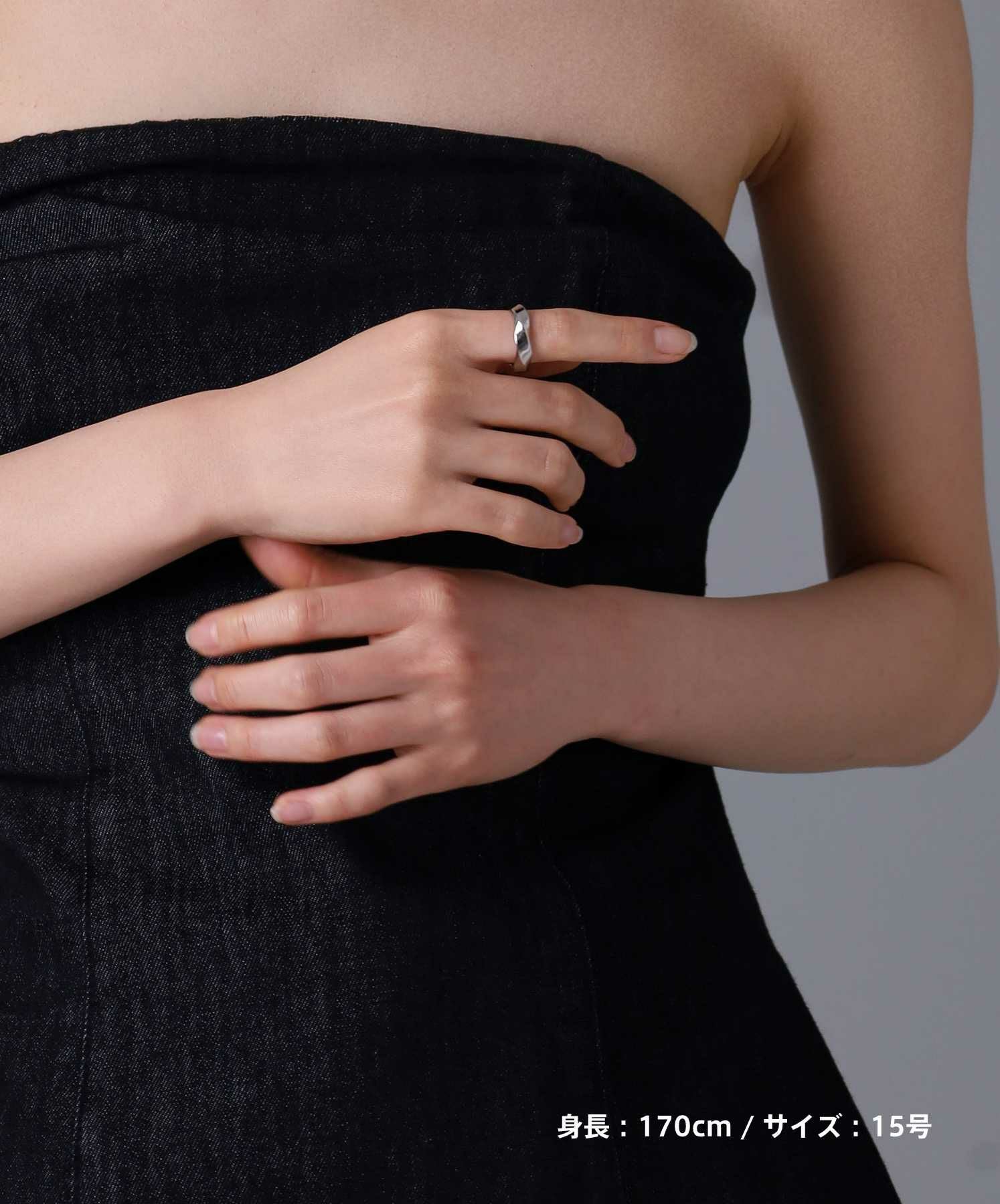 限定展開】“LH-1”ウェーブリング/サージカルステンレス（金属