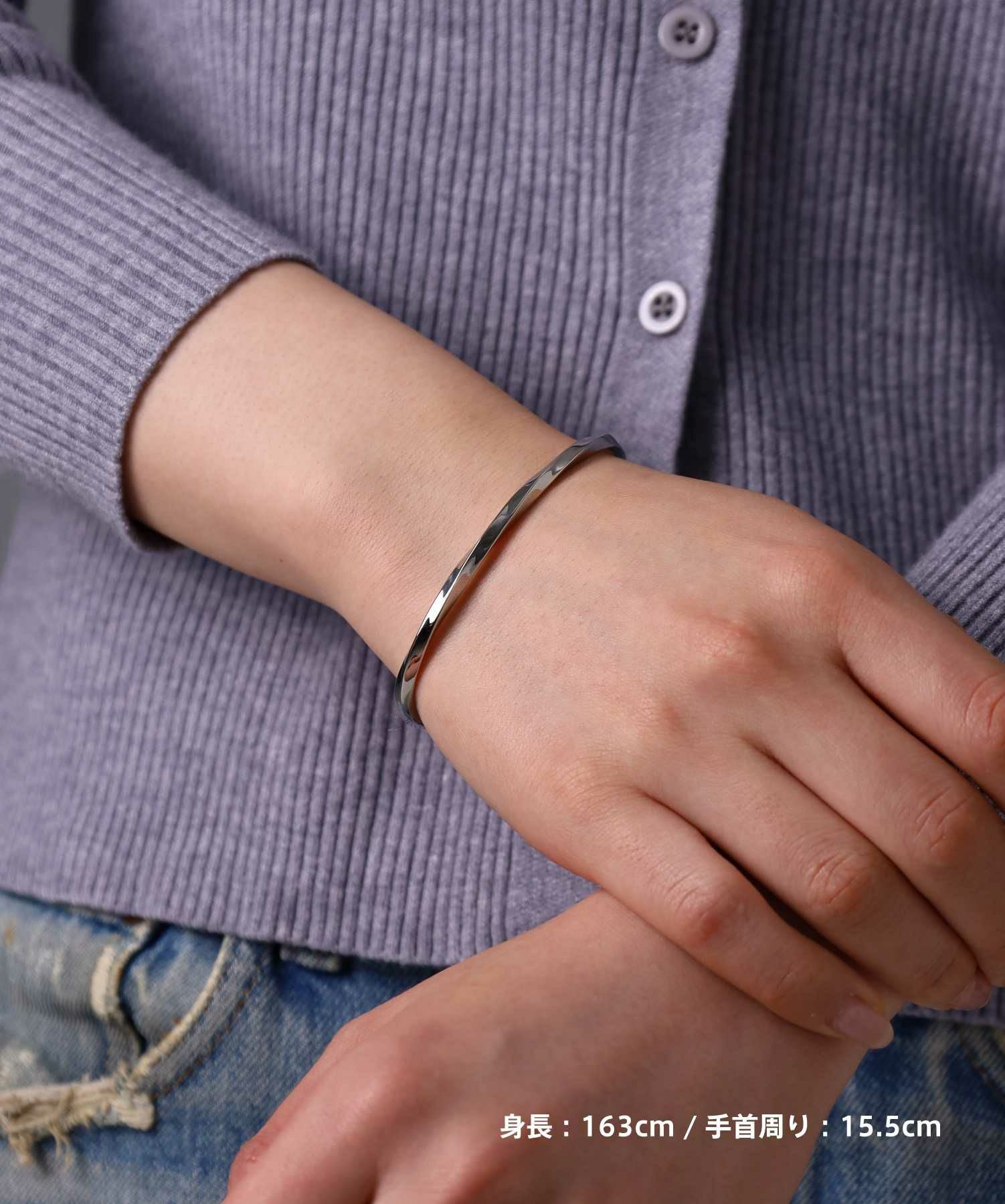 限定展開】“LH-1”ツイストバングル/サージカルステンレス（金属