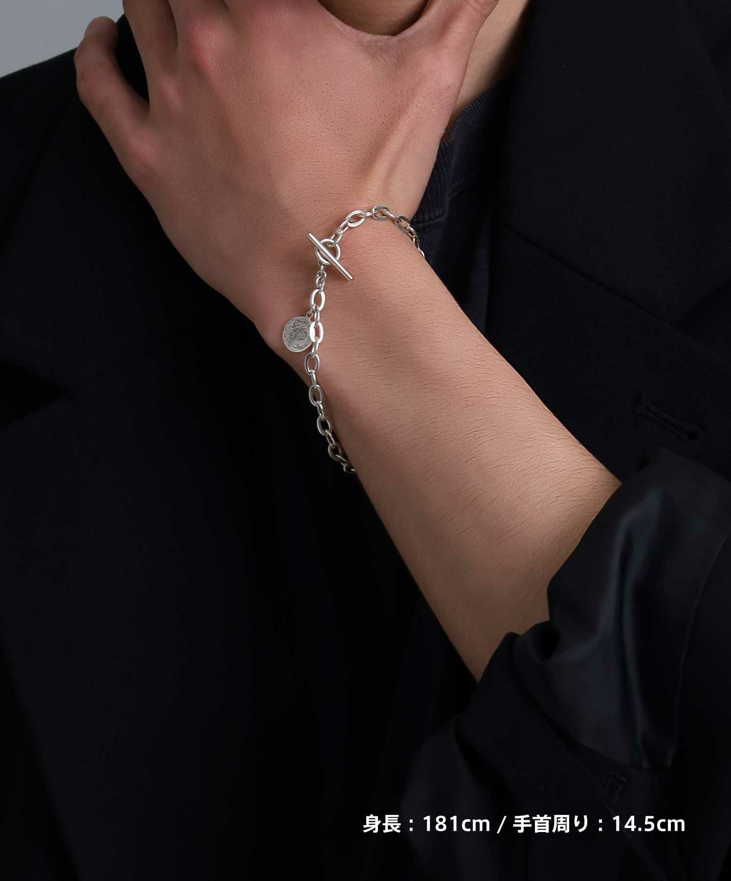シルバー925無垢【新品】FANG CODEリンクブレスレット29g超　本物 HOWL”ファインチェーンブレスレット（マンテル/HOWL）/シルバー925