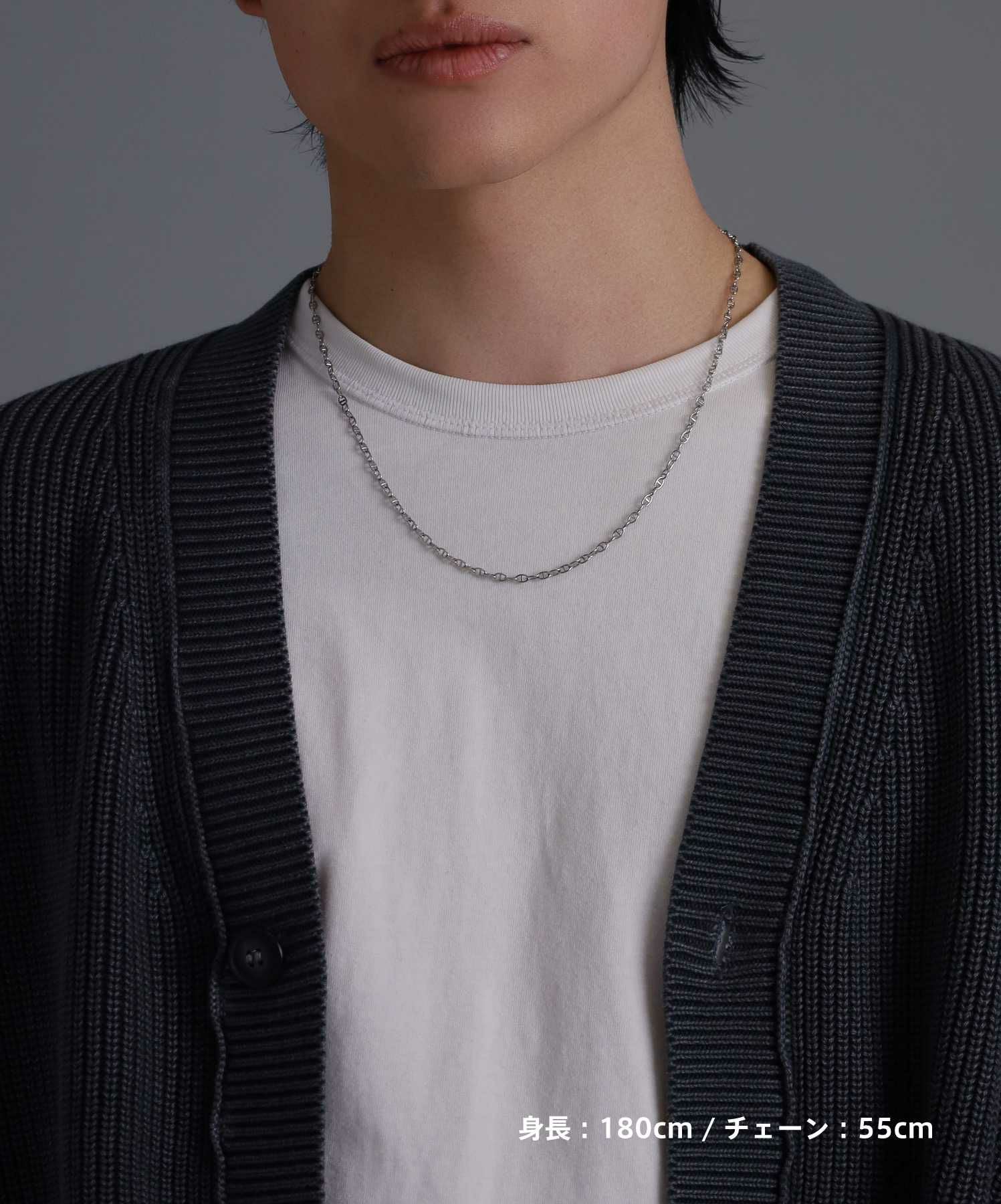 限定展開】“LH-1”スレンダリーチェーンネックレス（アンカー