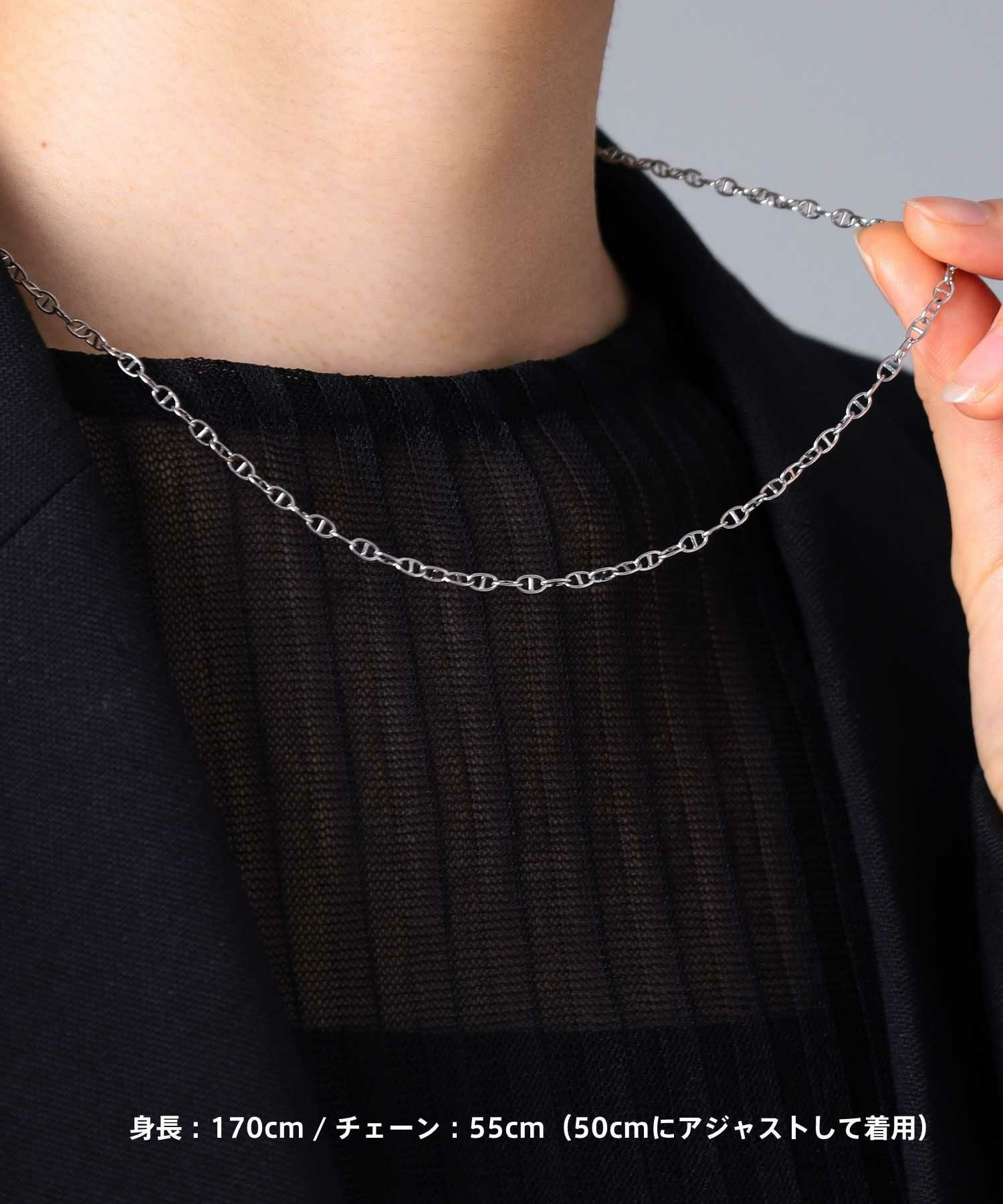 限定展開】“LH-1”スレンダリーチェーンネックレス（アンカー
