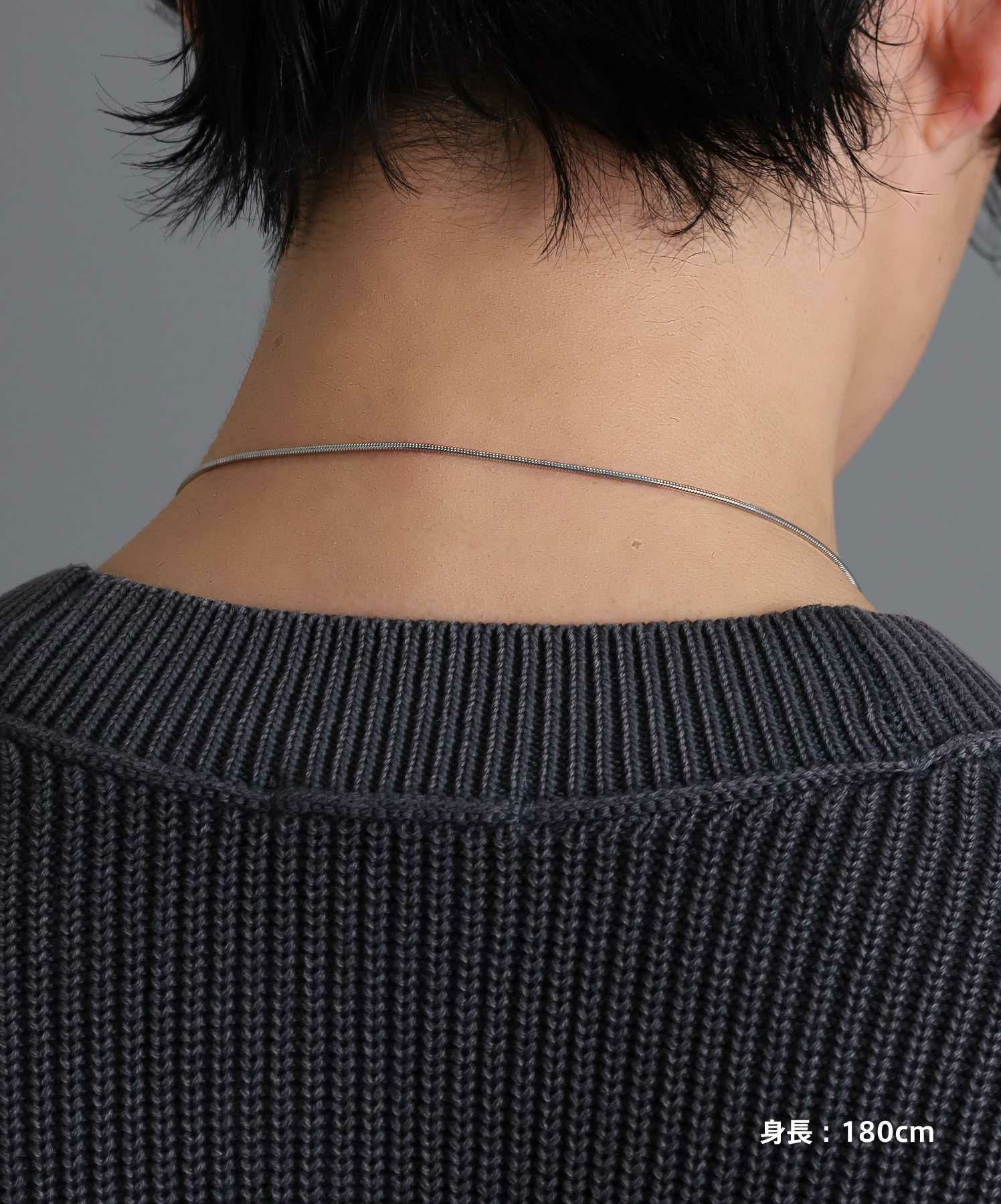 限定展開】“LH-1”ループタイネックレス/サージカルステンレス（金属