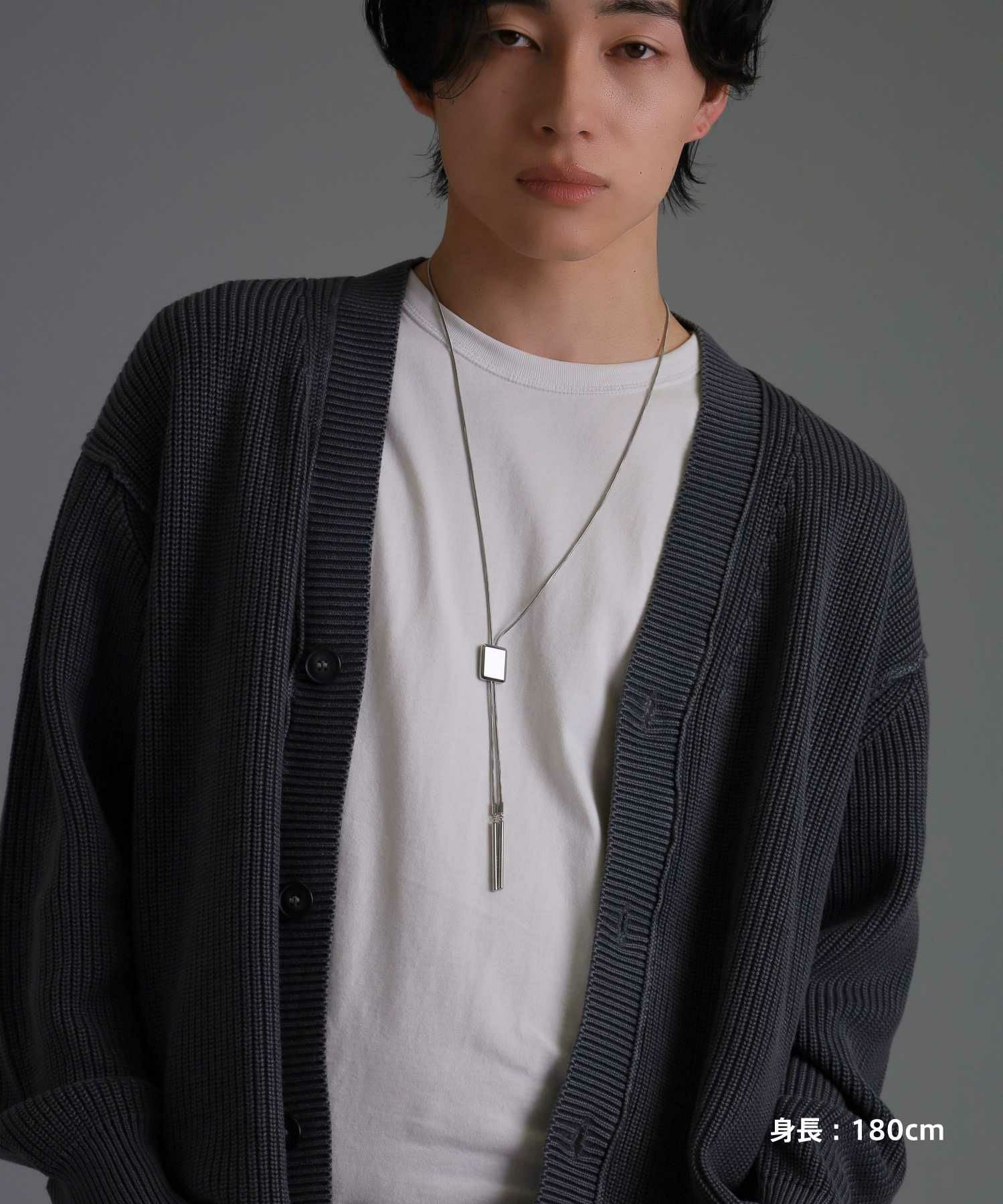 限定展開】“LH-1”ループタイネックレス/サージカルステンレス（金属