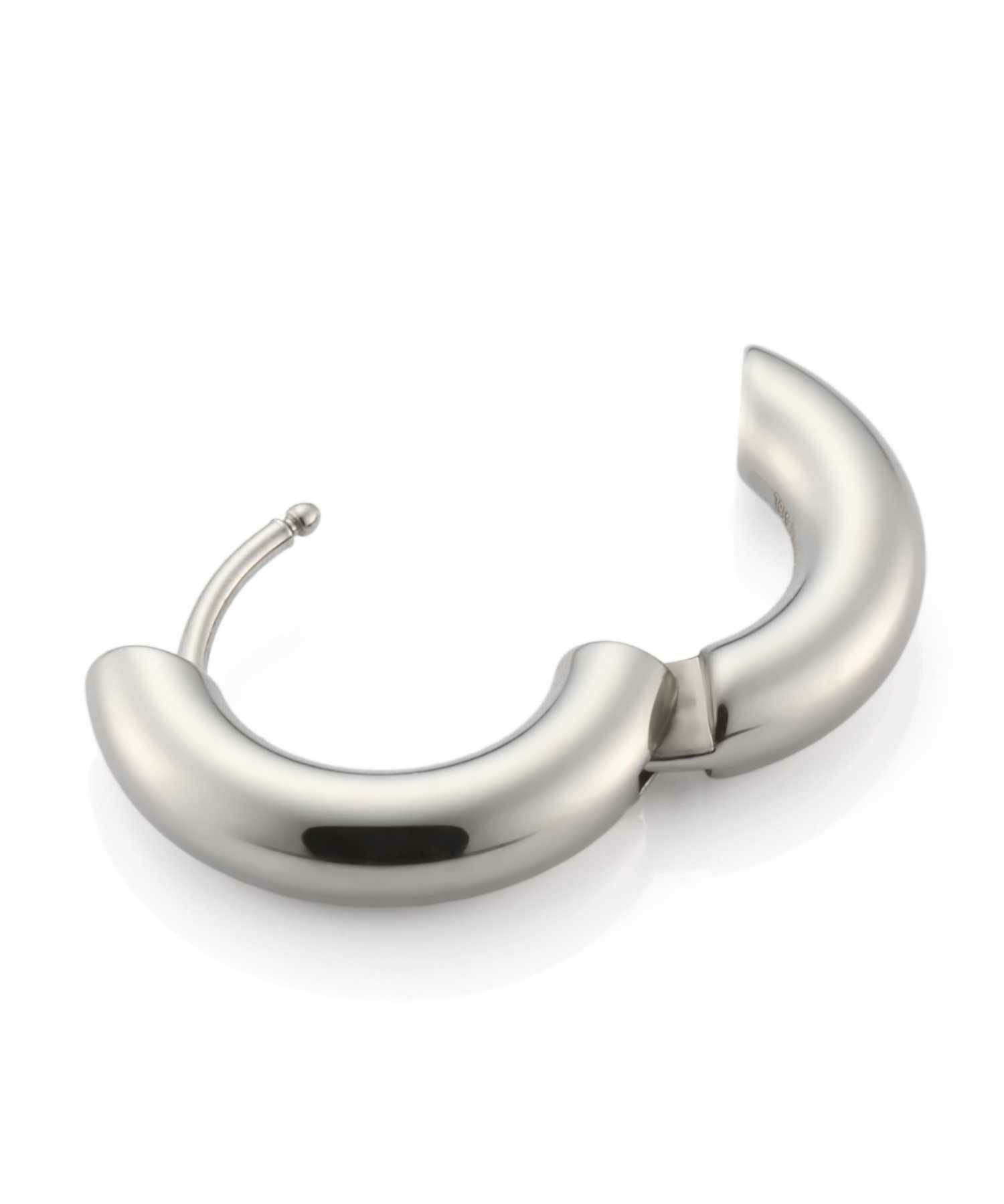 限定展開】“LH-1”チャンキーフープピアス（Mサイズ）/サージカル