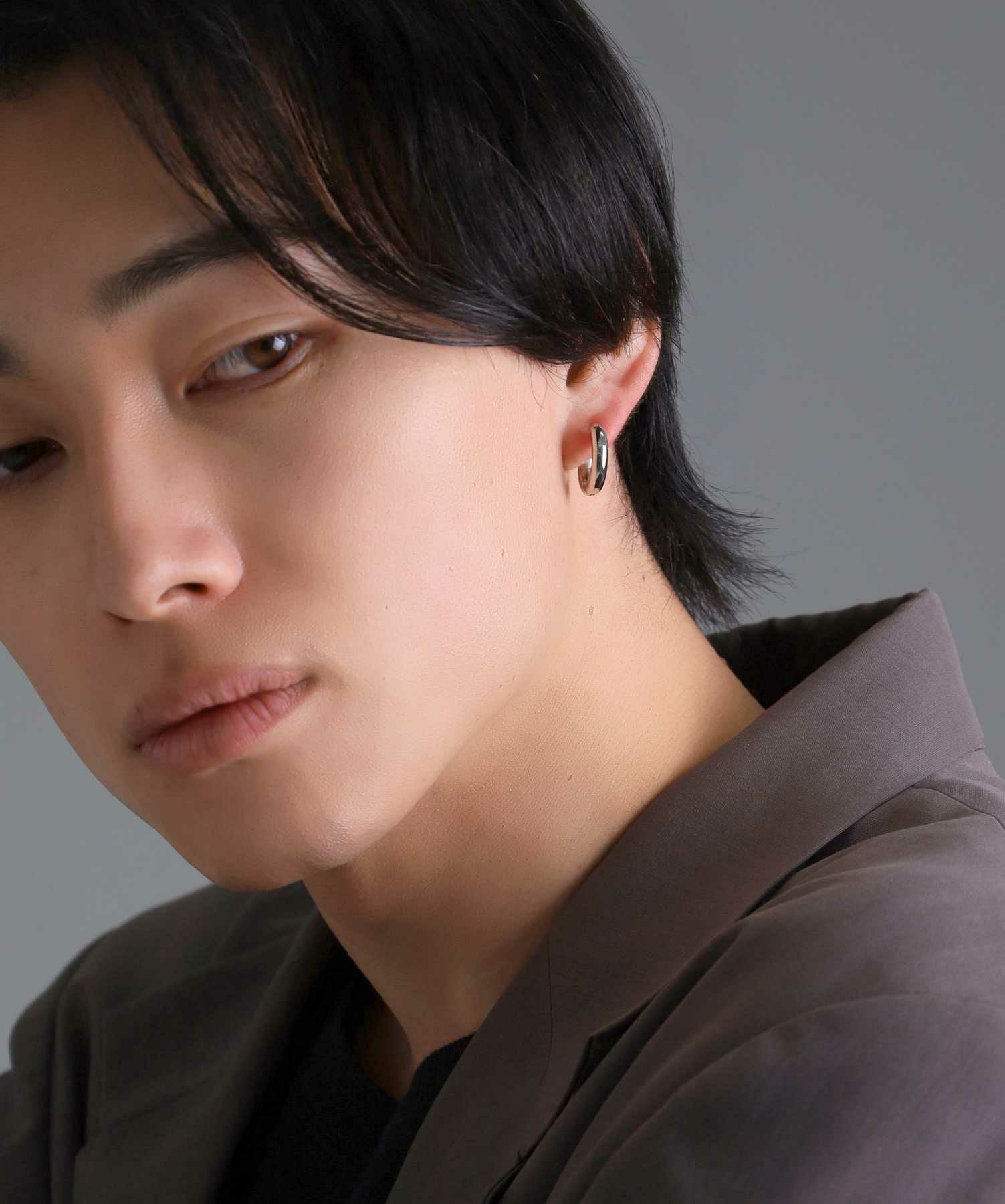 限定展開】“LH-1”チャンキーフープピアス（Mサイズ）/サージカル