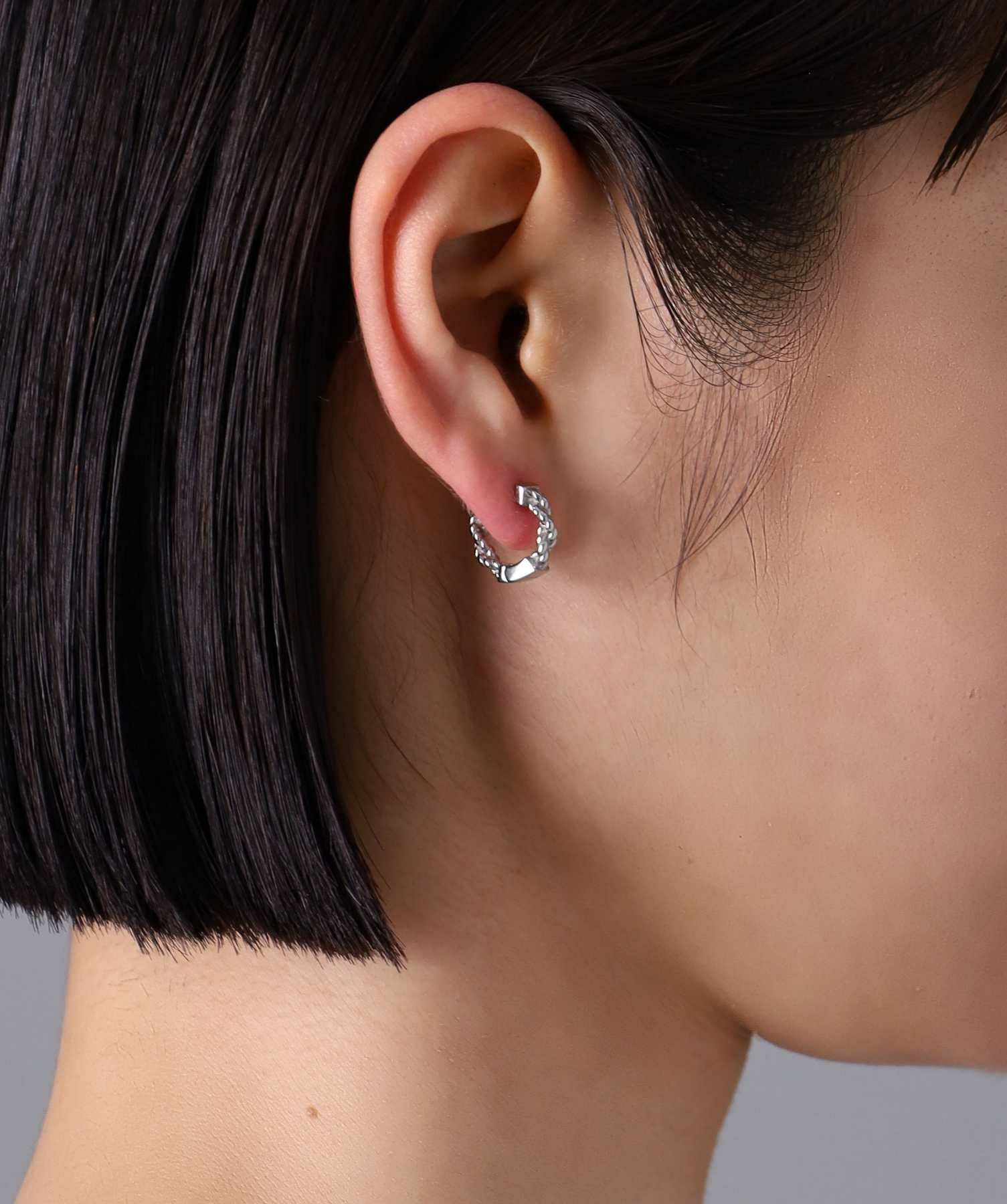 限定展開】“LH-1”ロープチェーンフープピアス/サージカルステンレス