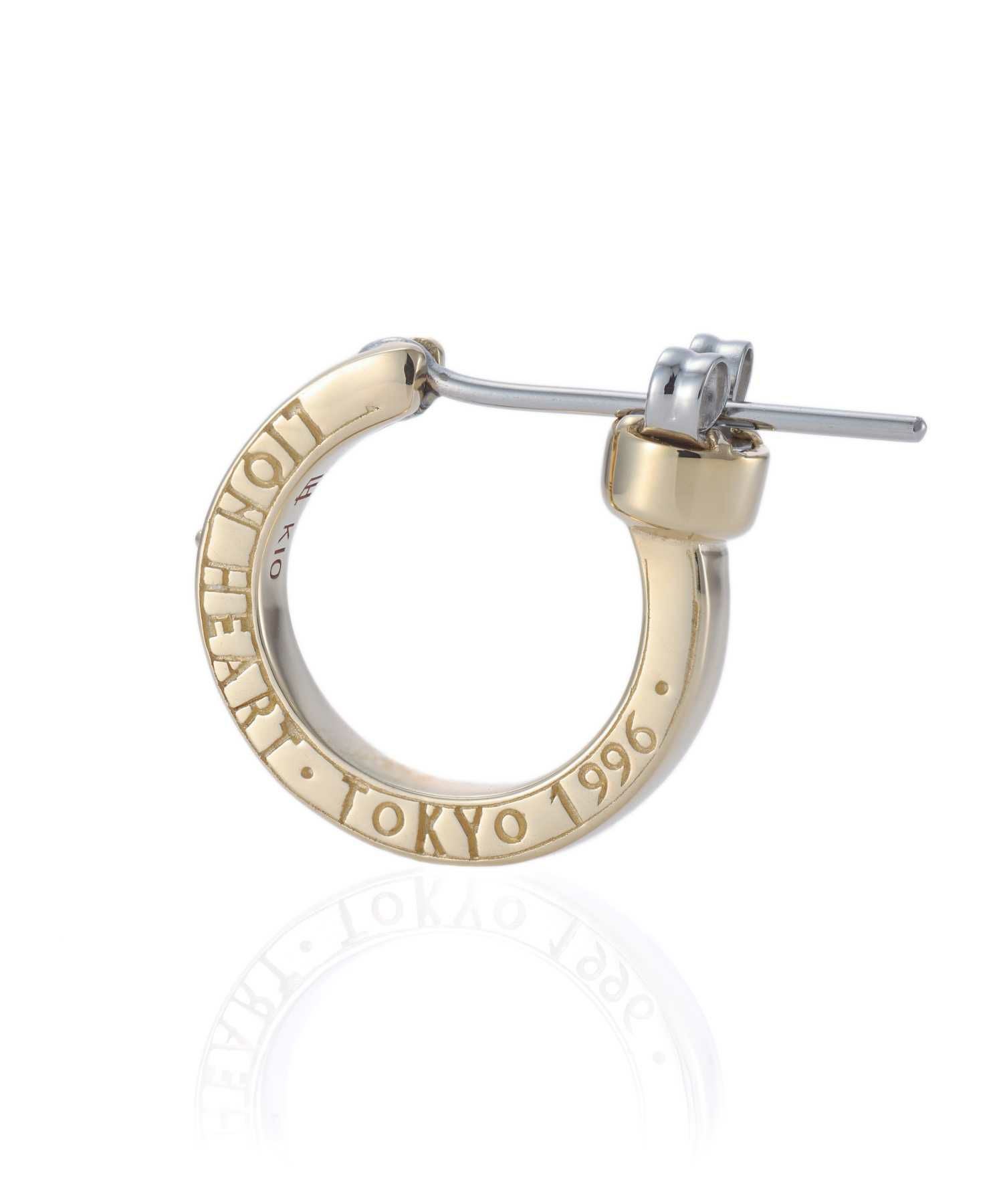 for Gift”クロッシングピアス（ELプレーンフープ/S SIZE）/K10ゴールド