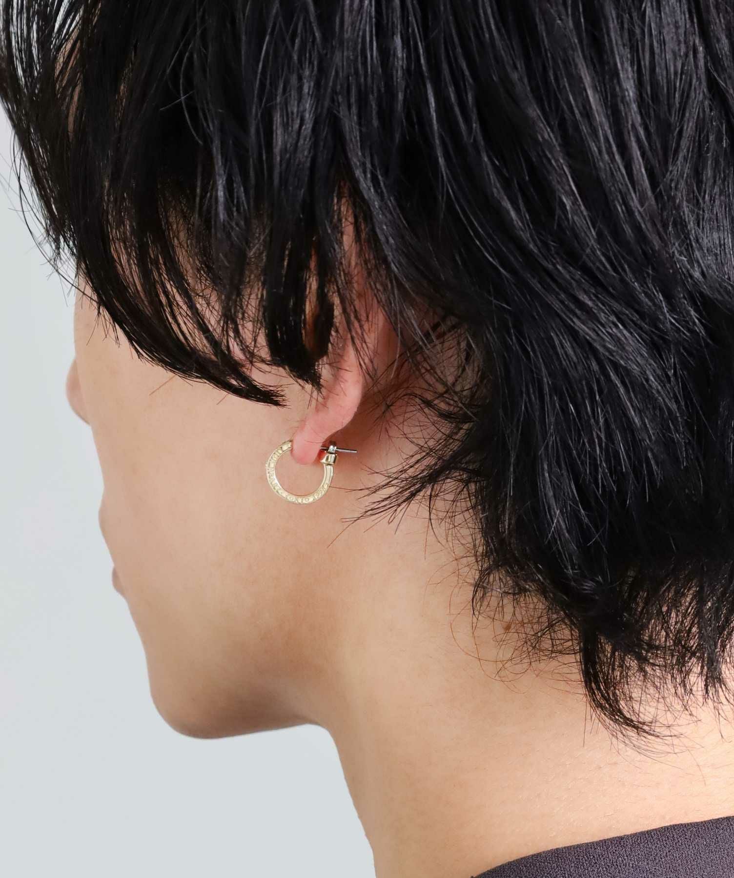for Gift”クロッシングピアス（ELプレーンフープ/S SIZE）/K10ゴールド