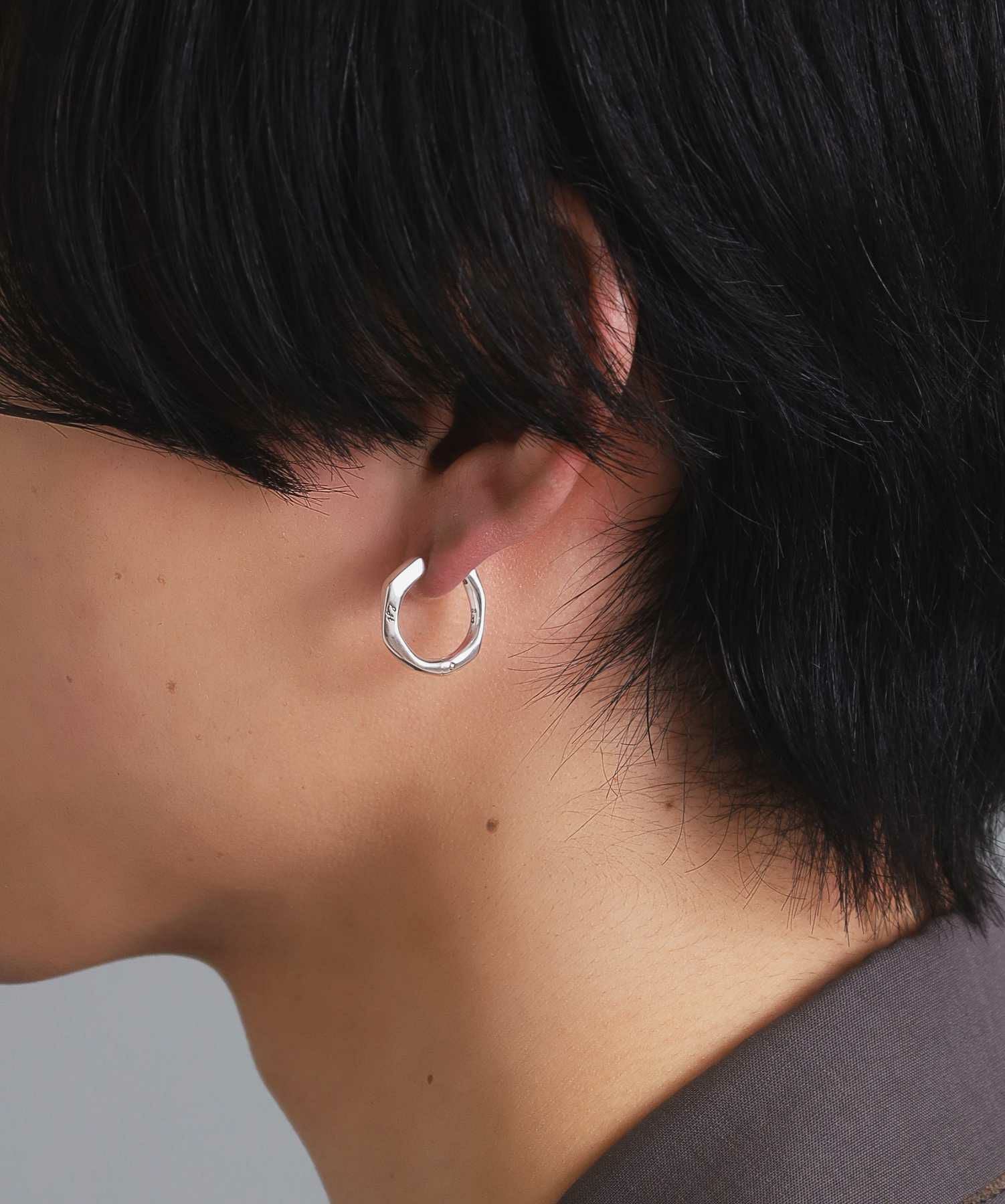 for Gift”クラッチピアス（フラグメント/シルバー/L SIZE）/シルバー