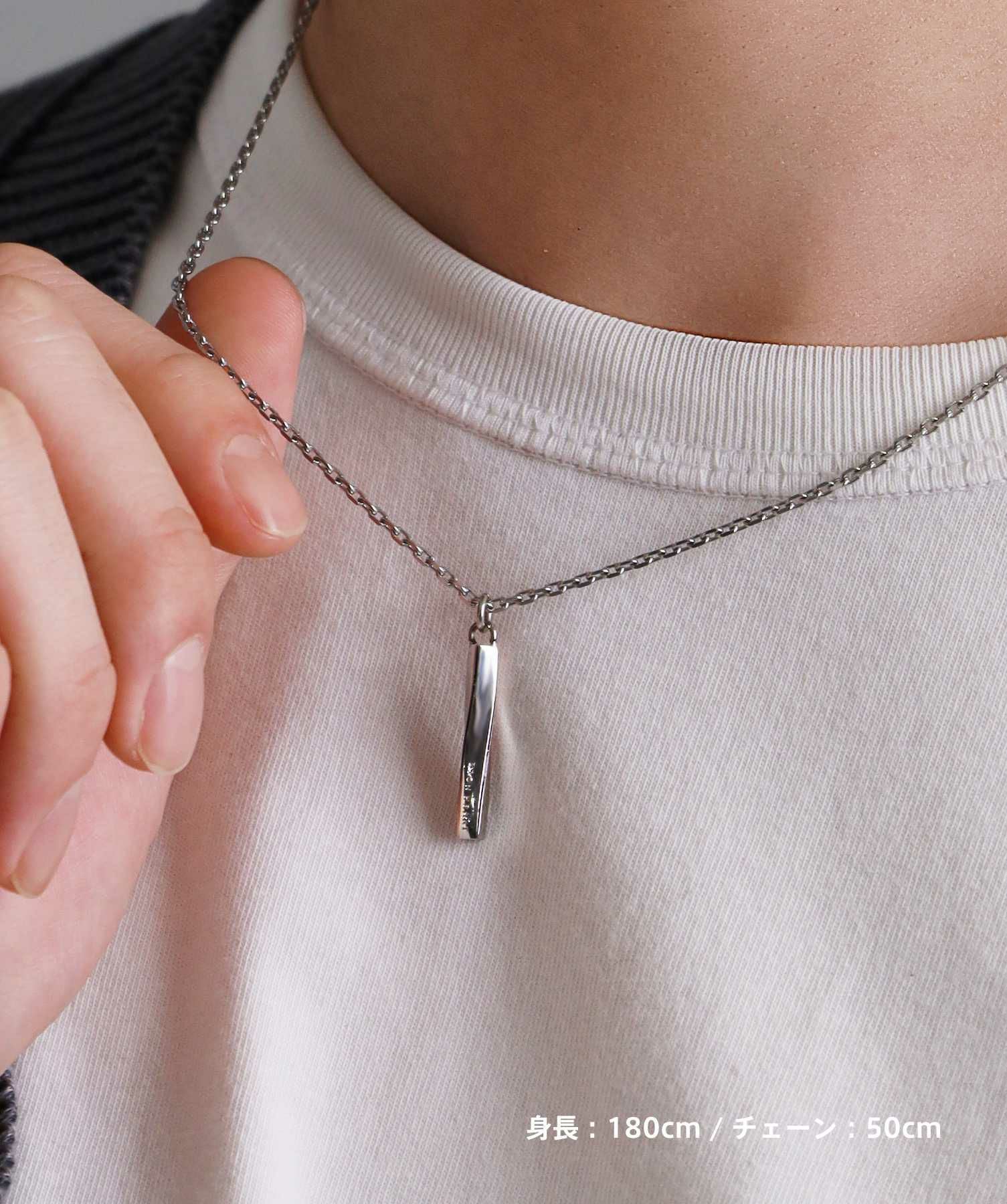 限定展開】“LH-1”ツイストロッドネックレス（ブラックライン