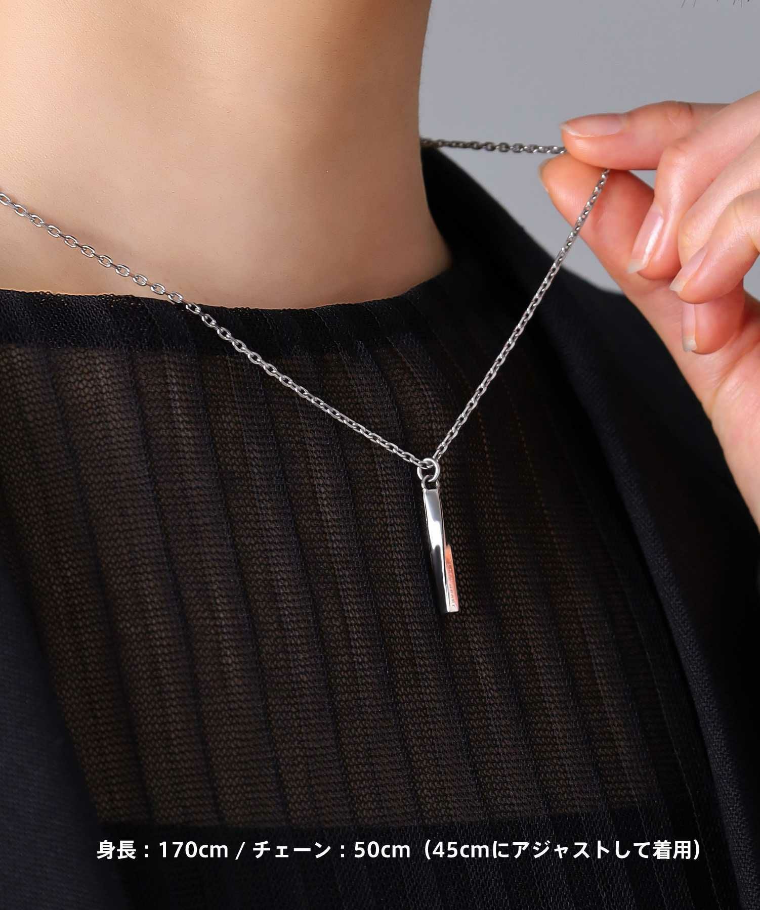 限定展開】“LH-1”ツイストロッドネックレス（ブラックライン