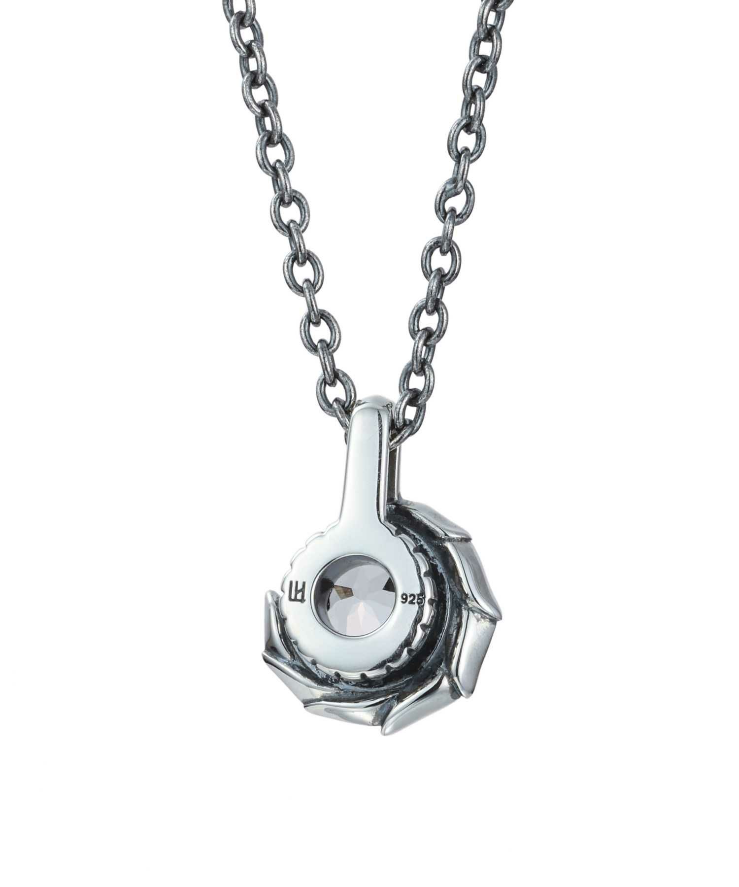 HOWL”タテガミサイドシルバーネックレス（6月バースカラーストーン