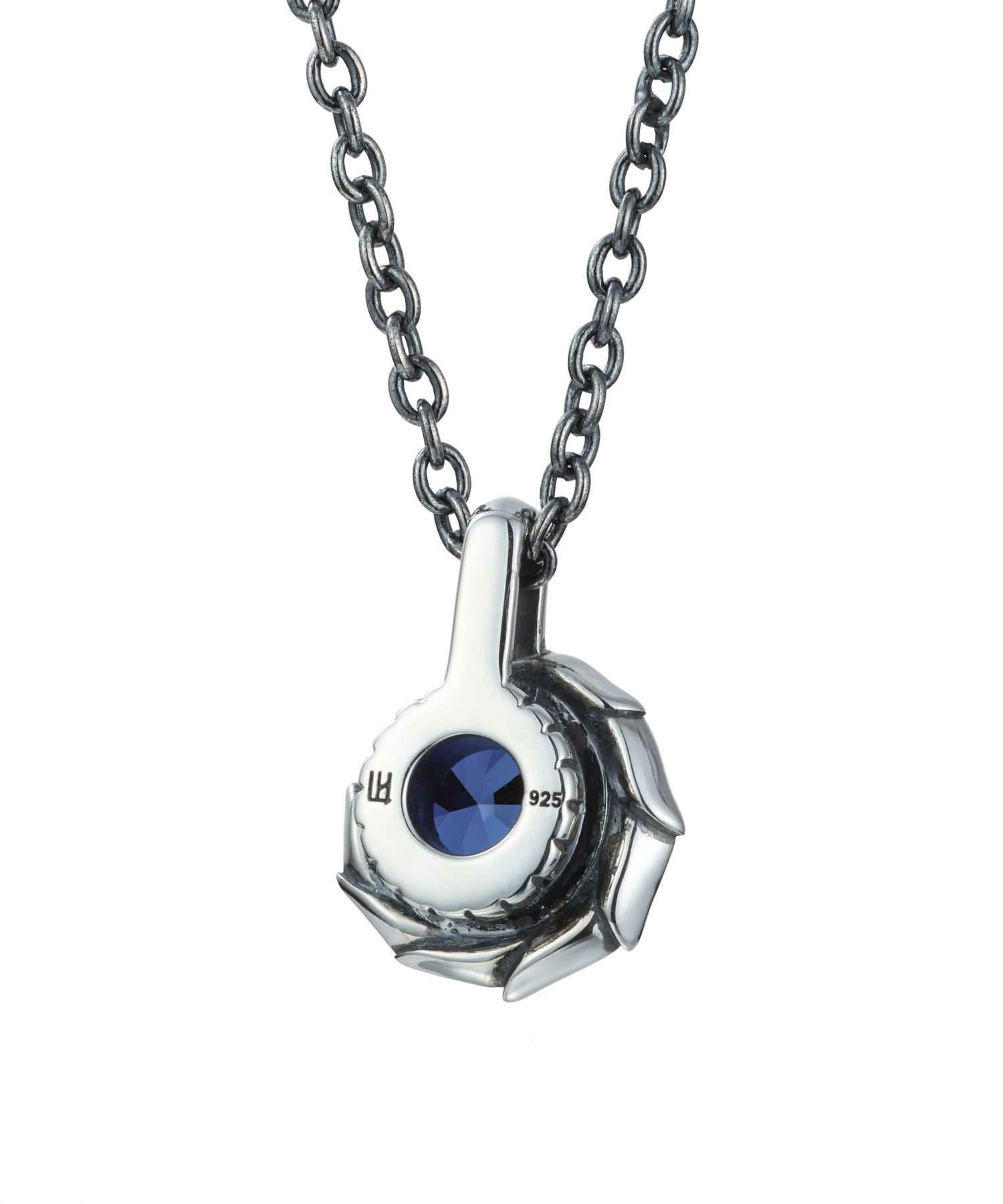 HOWL”タテガミサイドシルバーネックレス（9月バースカラーストーン