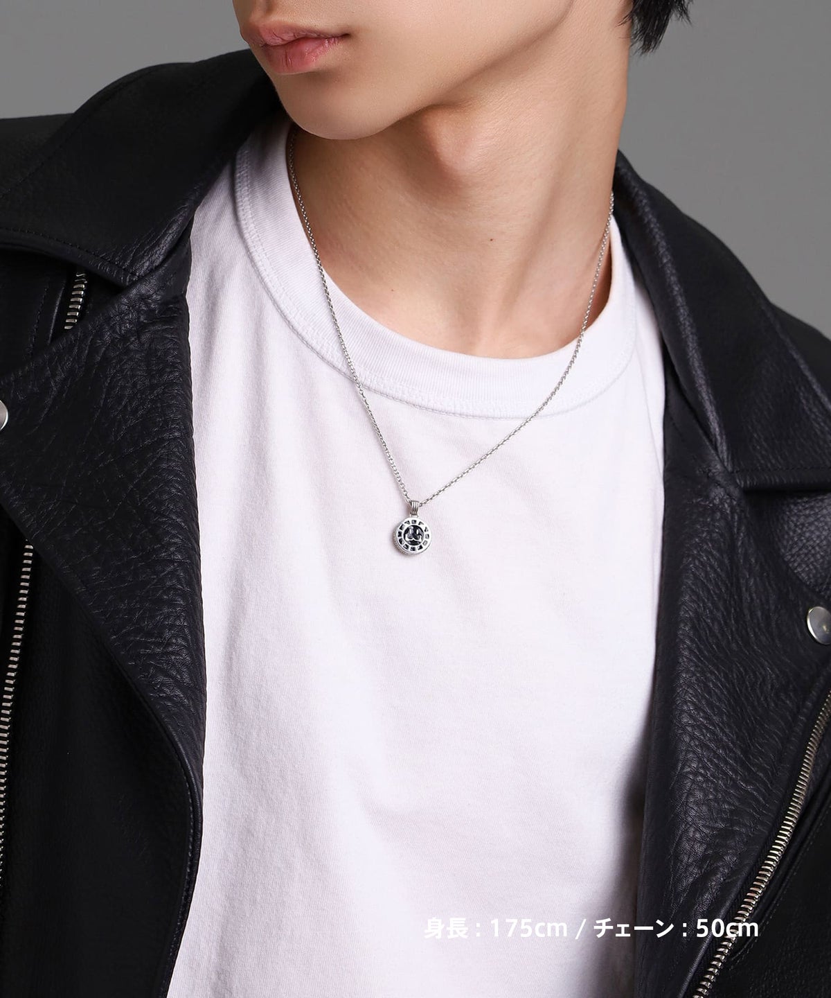 LEO”サイドストーンネックレス/シルバー925 | LION HEART STORE 