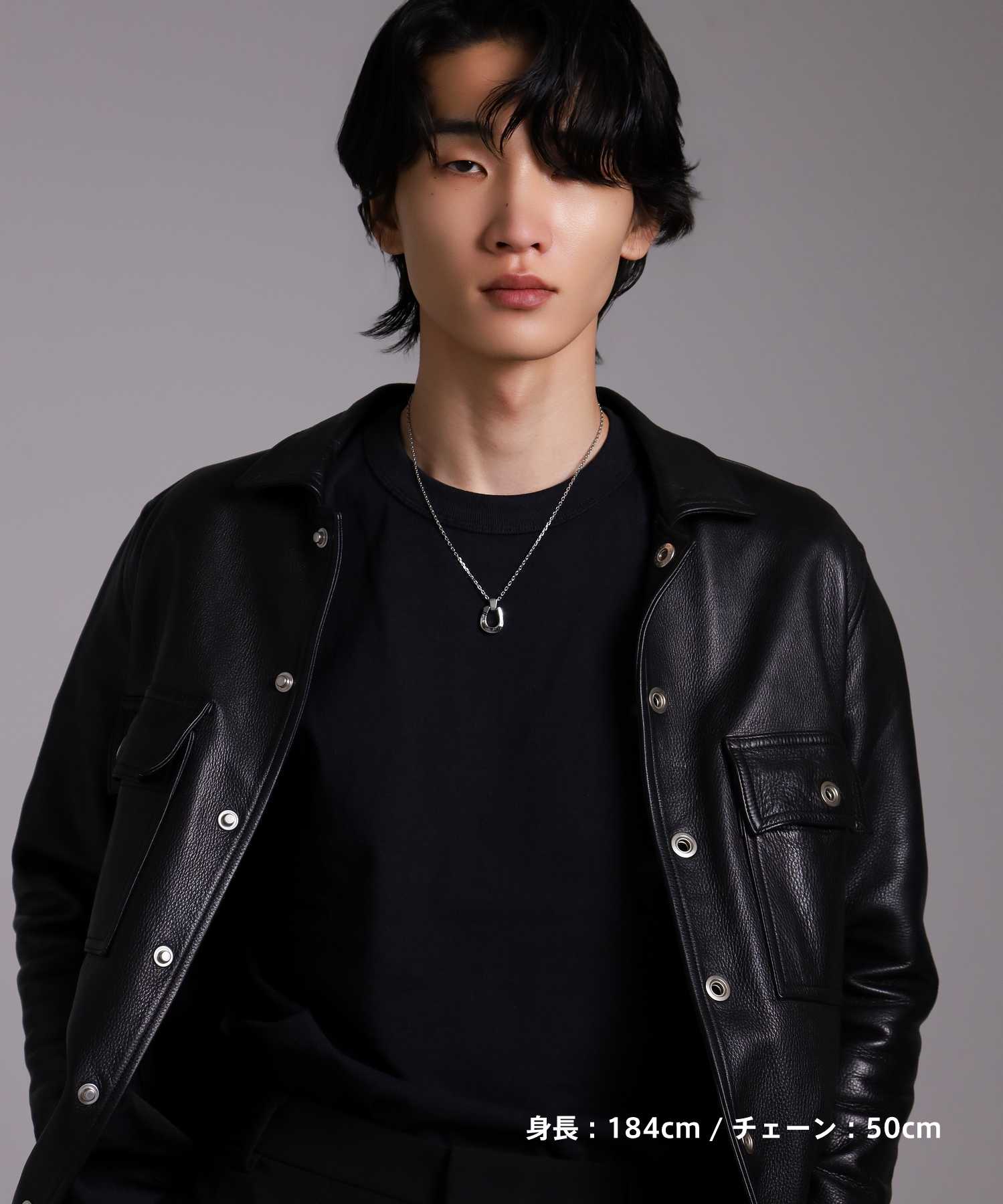 直営店舗限定】“LH-1”ホースシューネックレス（ブラックライン