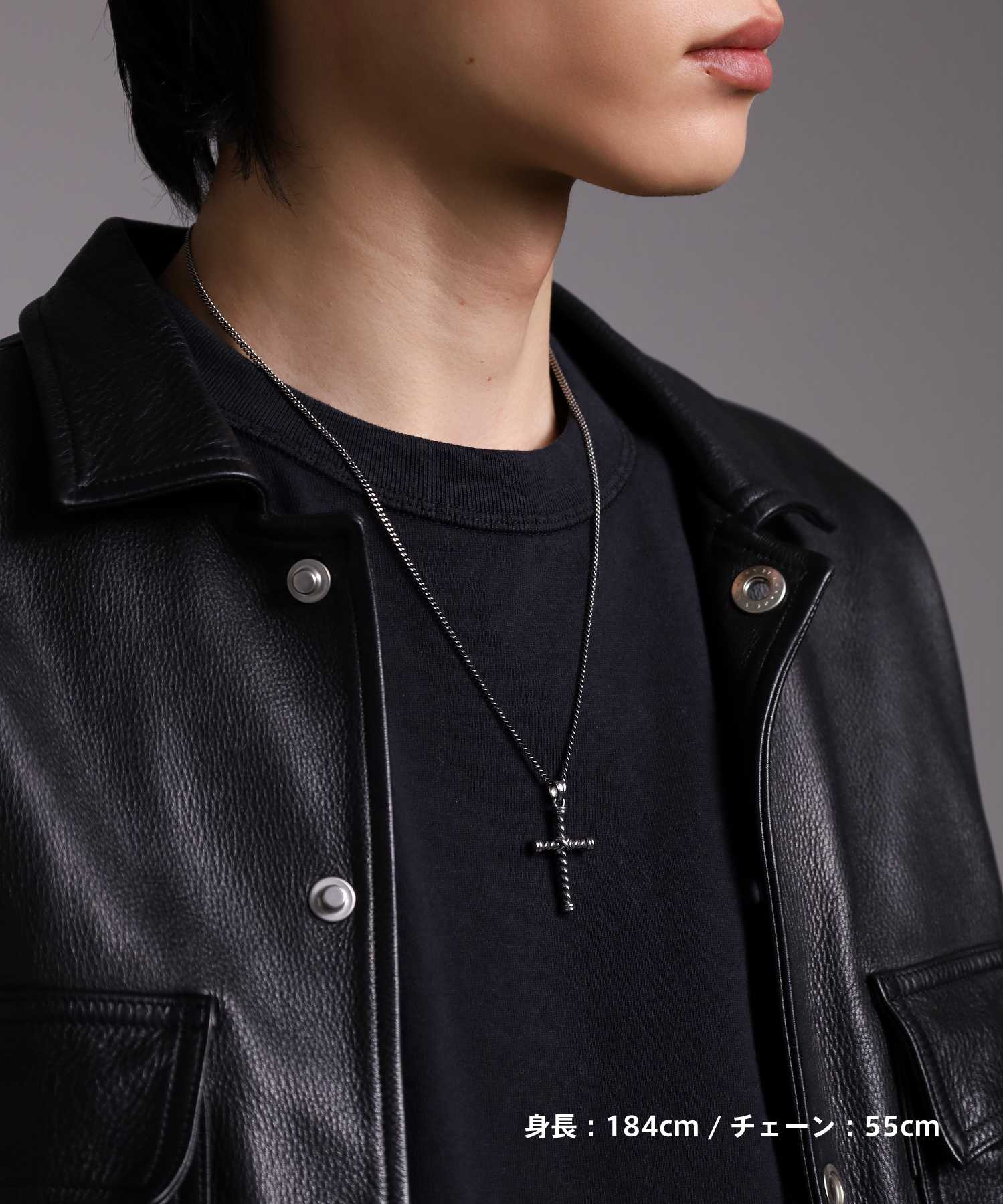 限定展開】“LH-1”ノットクロスネックレス/サージカルステンレス（金属