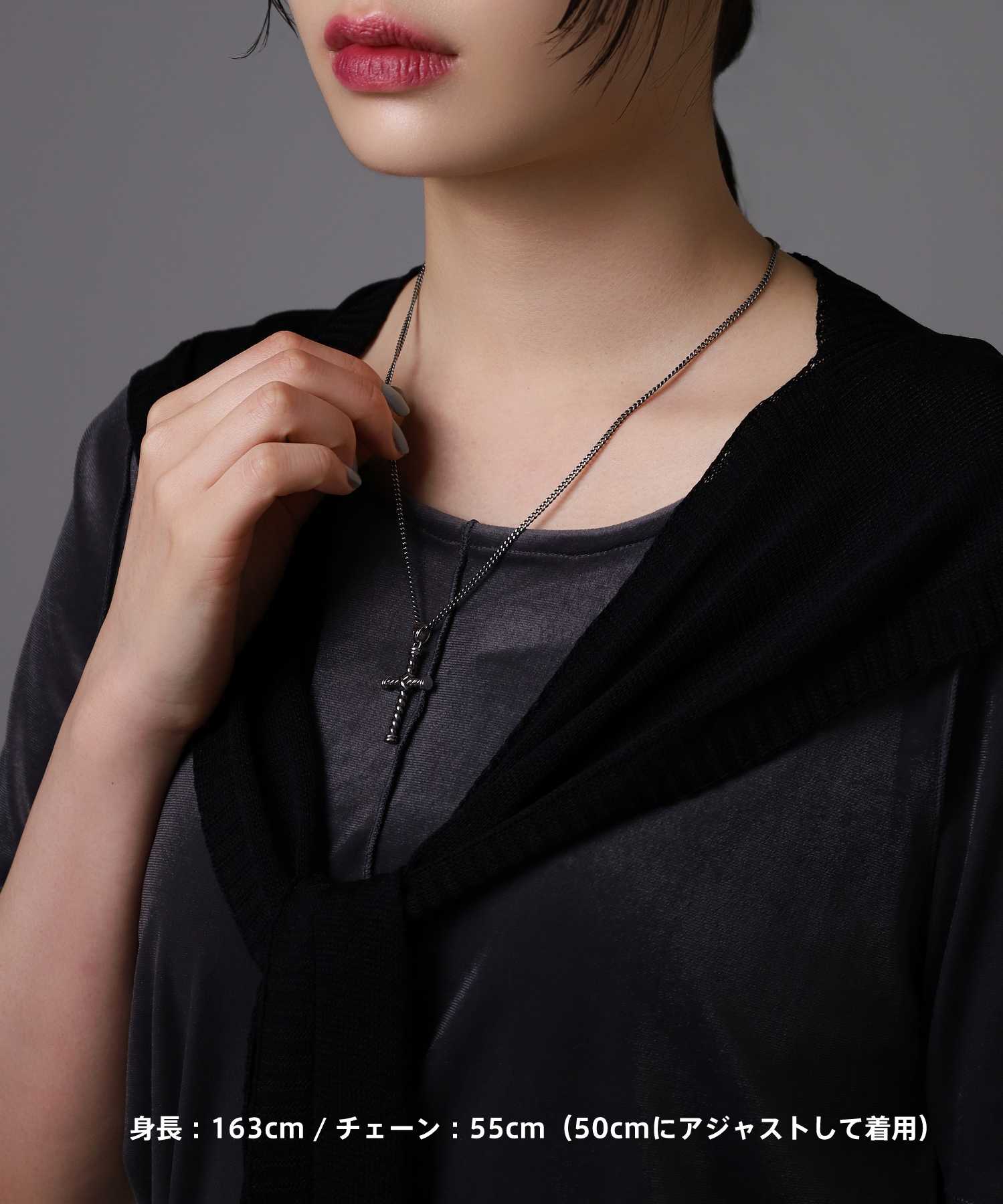 限定展開】“LH-1”ノットクロスネックレス/サージカルステンレス（金属
