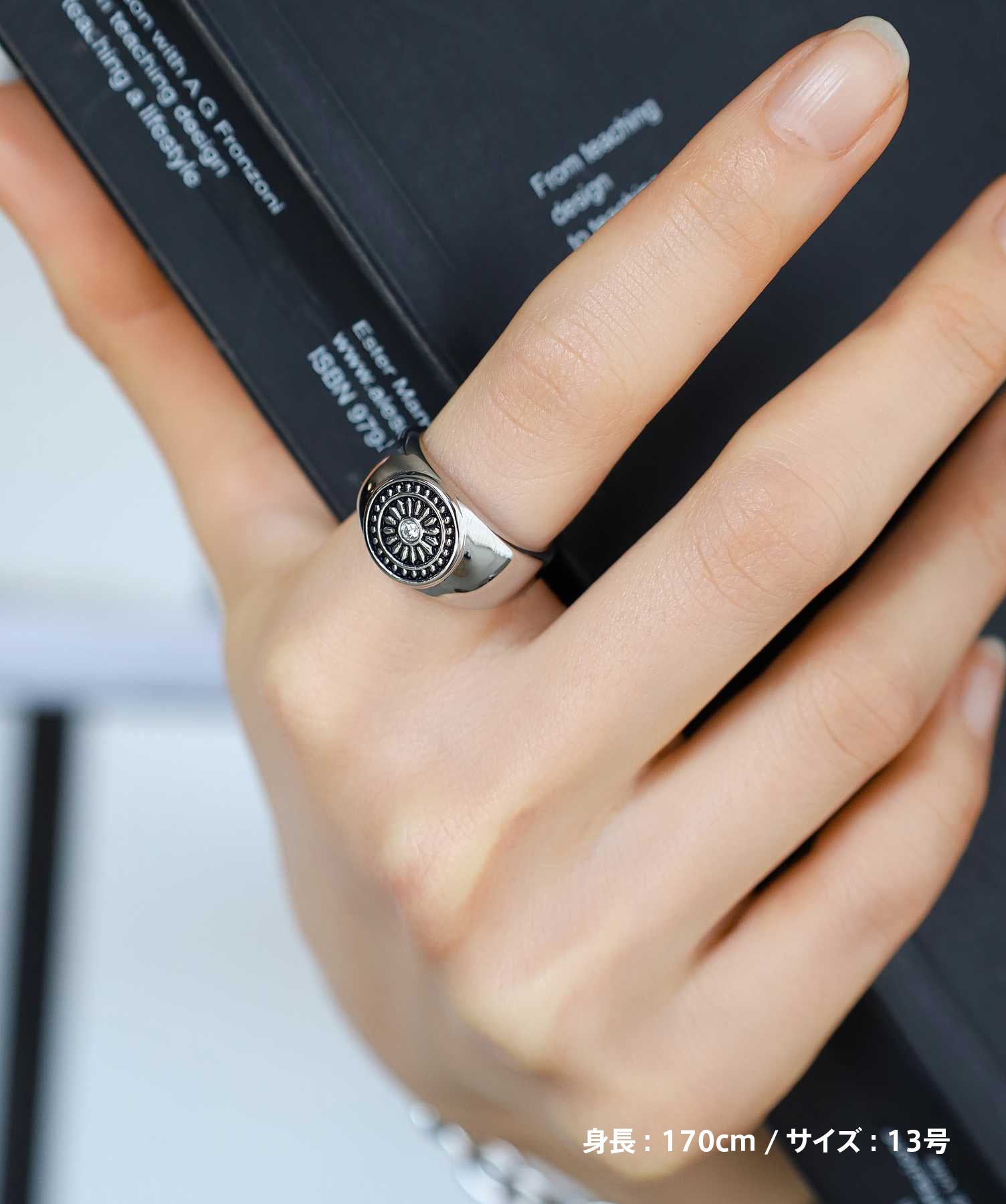 限定展開】“LH-1”サンモチーフシグネットリング/サージカルステンレス